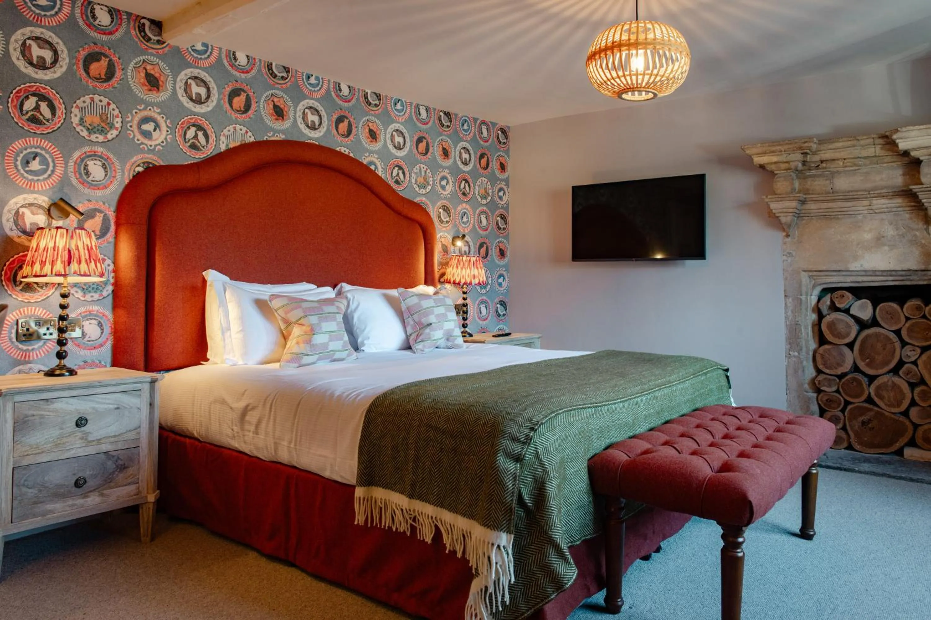 Bed in The Manor House Hotel