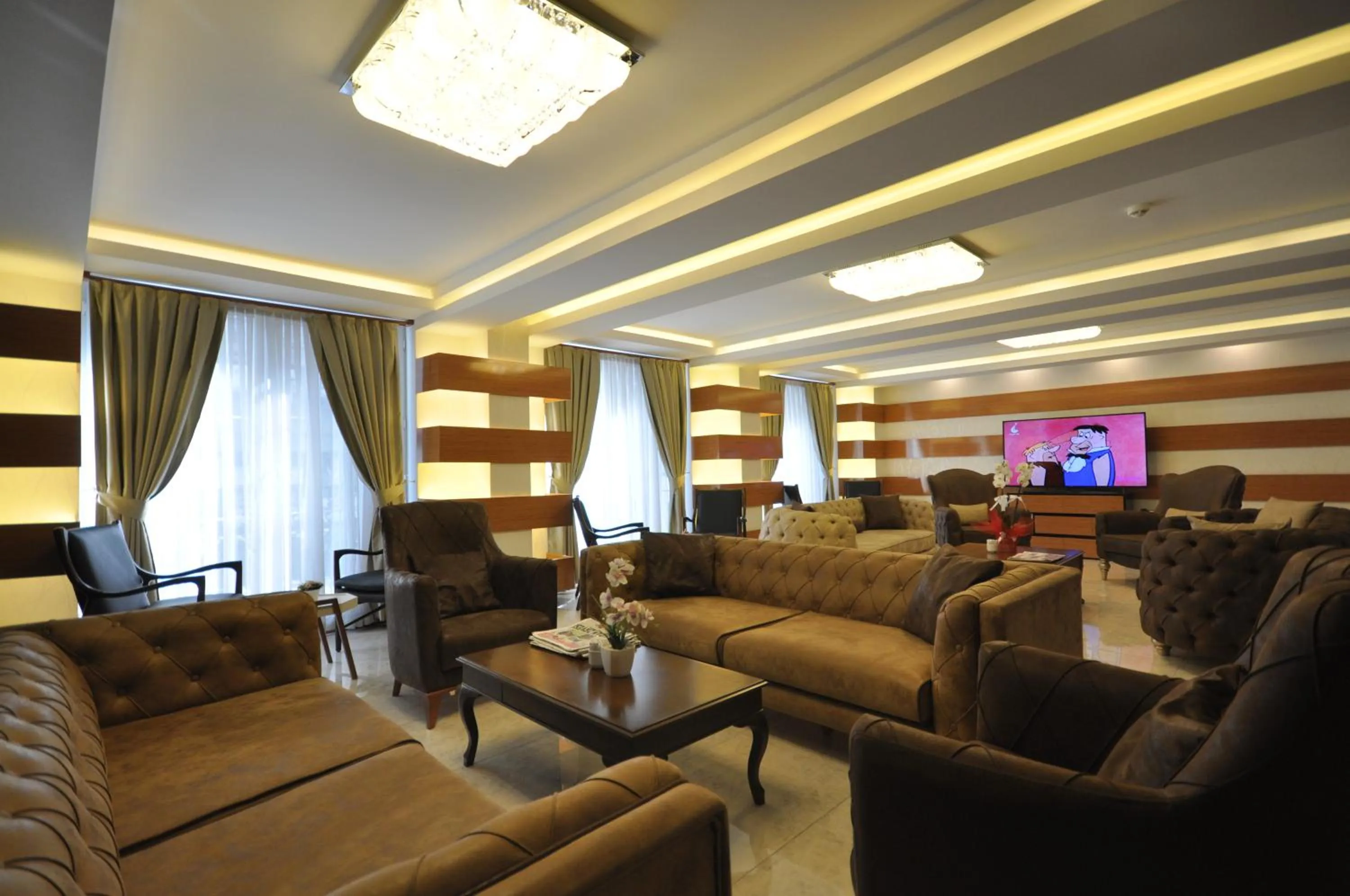Communal lounge/ TV room in Double Comfort Hotel