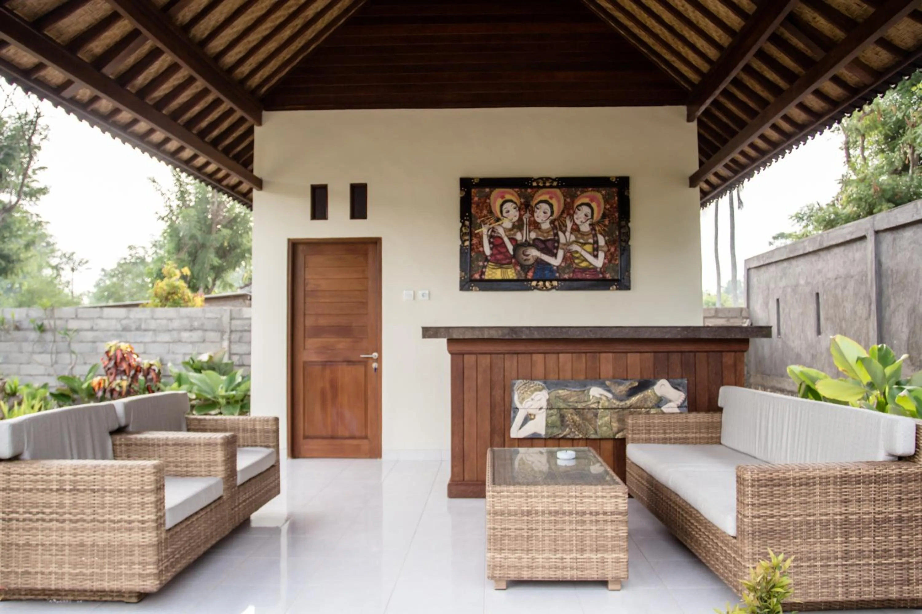 Lobby or reception in The Niti Hut's Lembongan