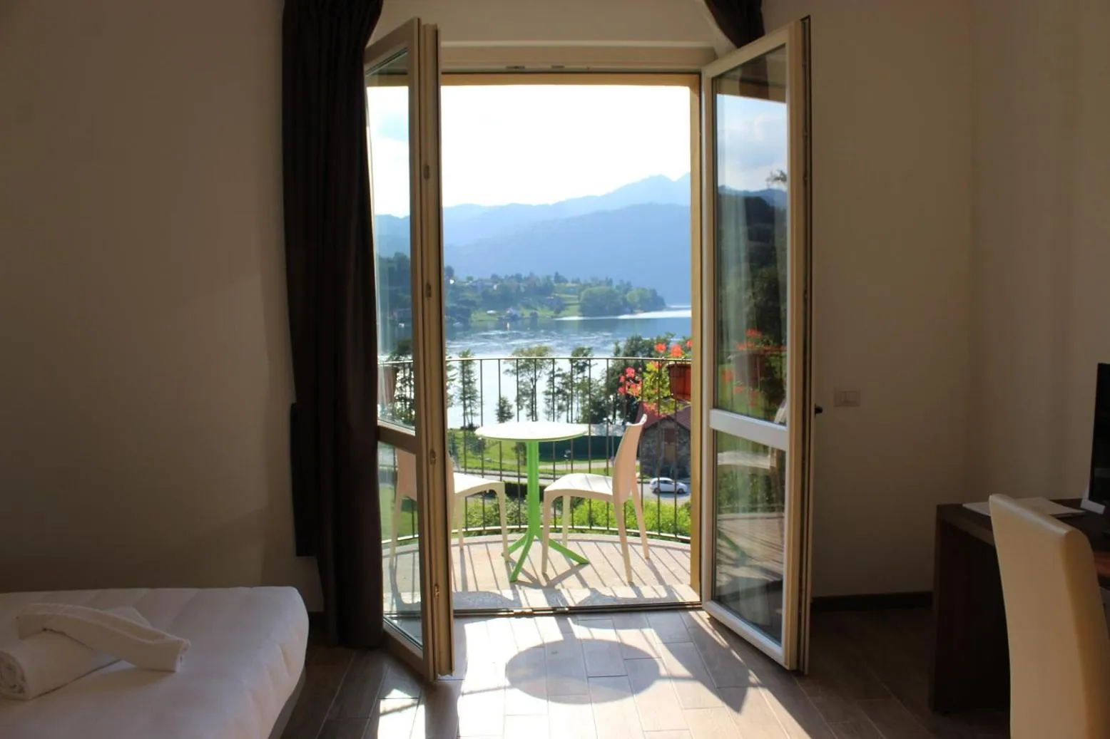 Lake view in Hotel Bocciolo