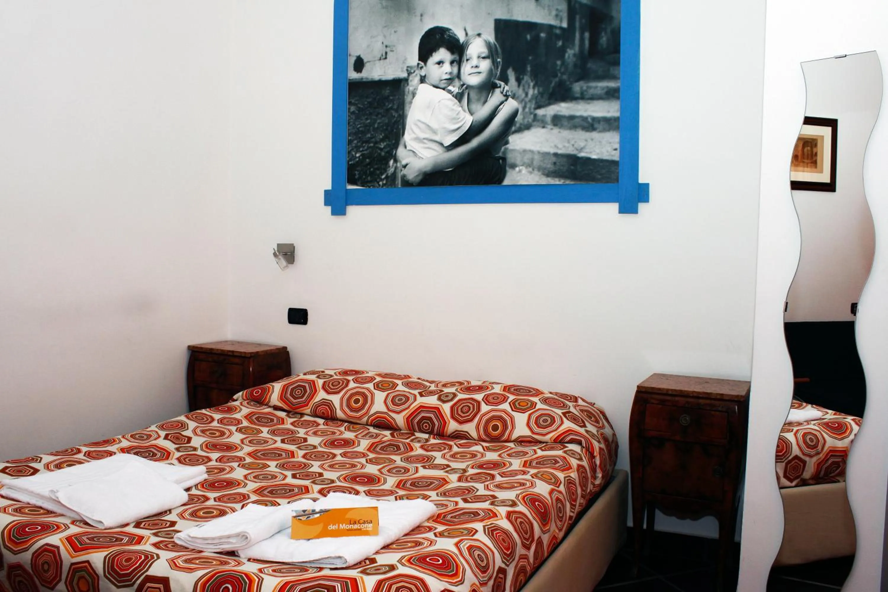 Decorative detail, Bed in Casa del Monacone