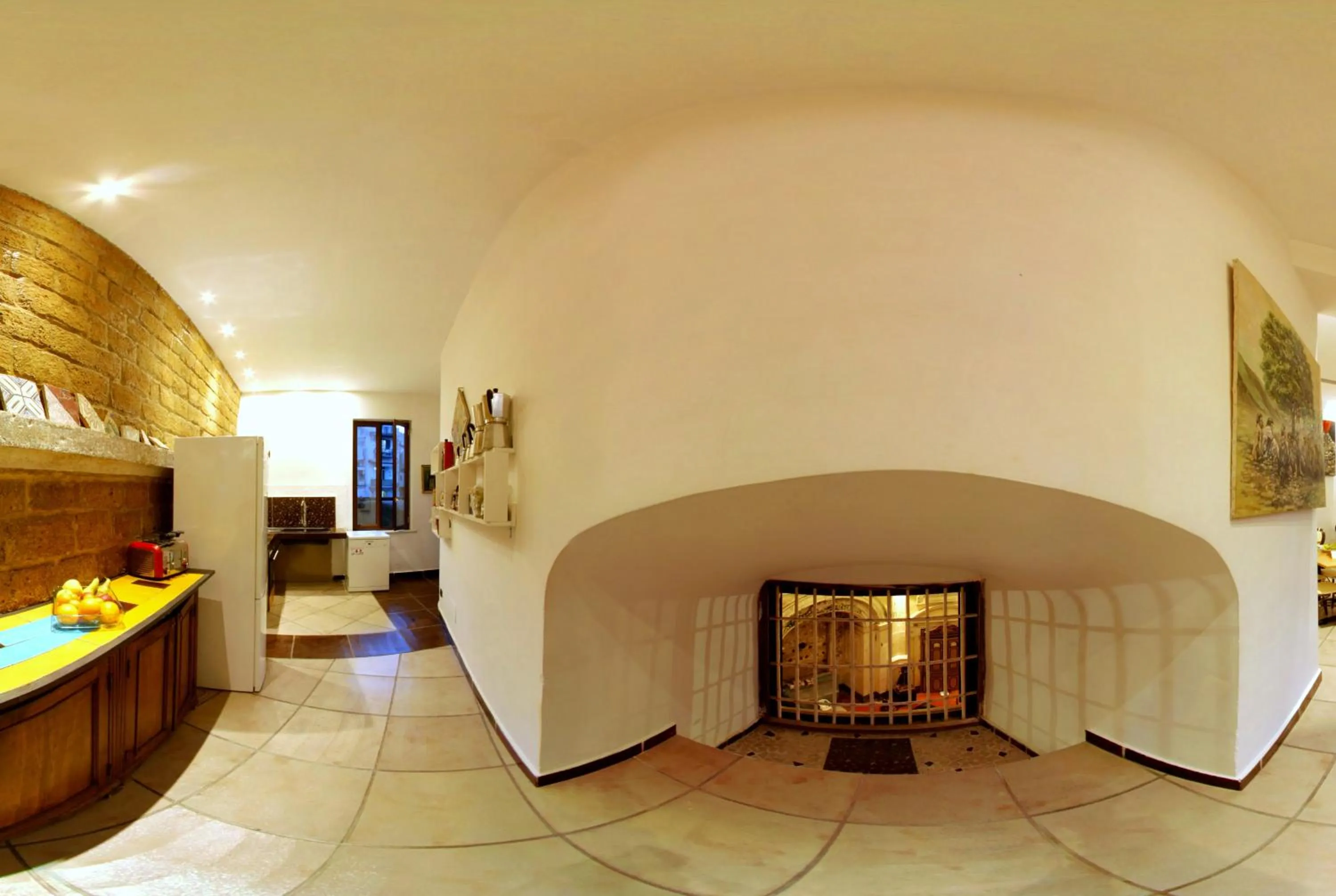 Communal kitchen in Casa del Monacone