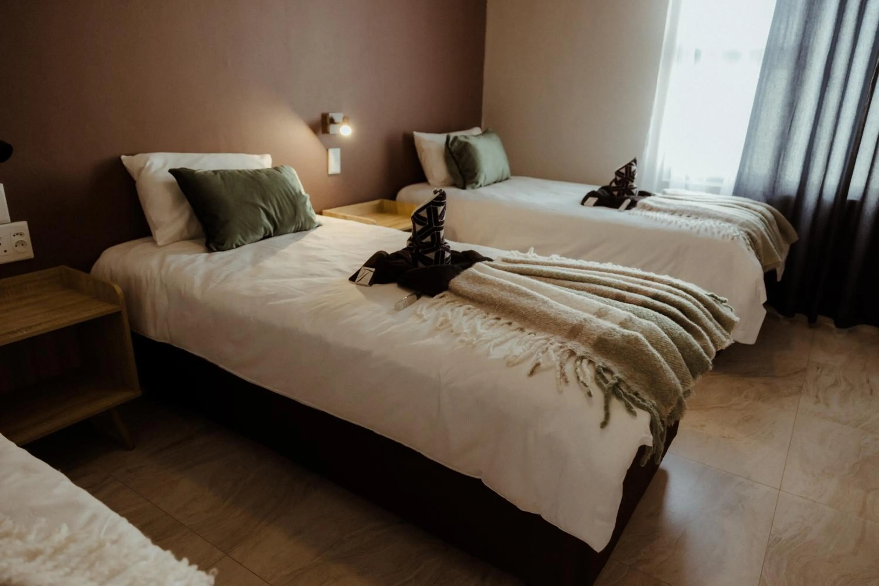 Bed in Out of Africa Town Lodge