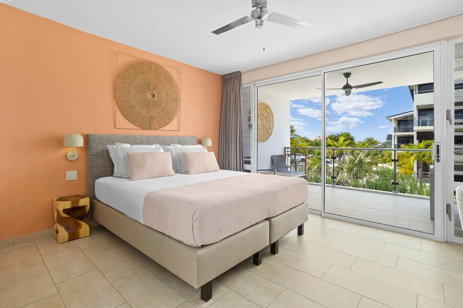 Bed in Delfins Beach Resort Bonaire, Tapestry Collection by Hilton