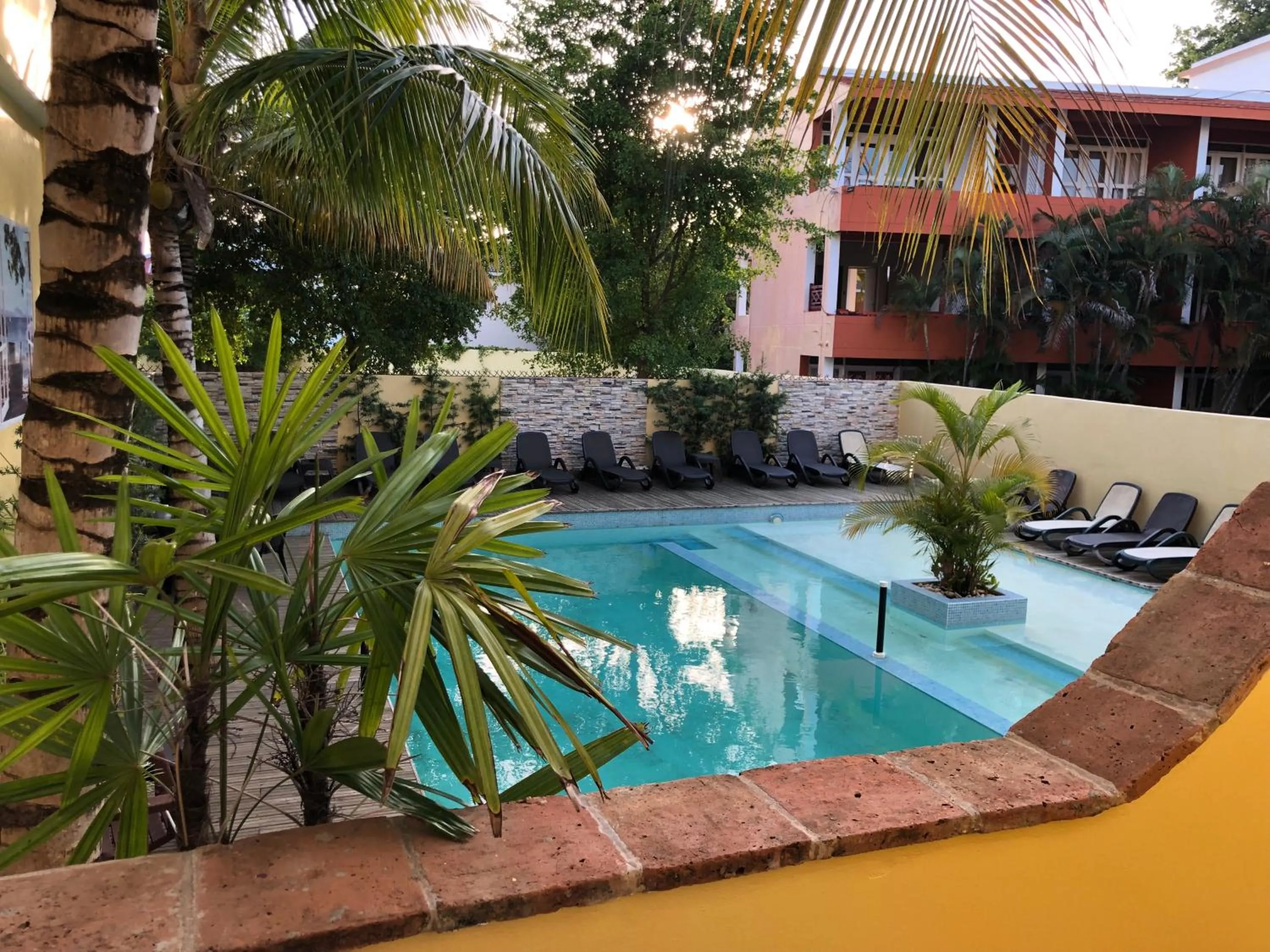 Pool view in Sosua Inn Hotel
