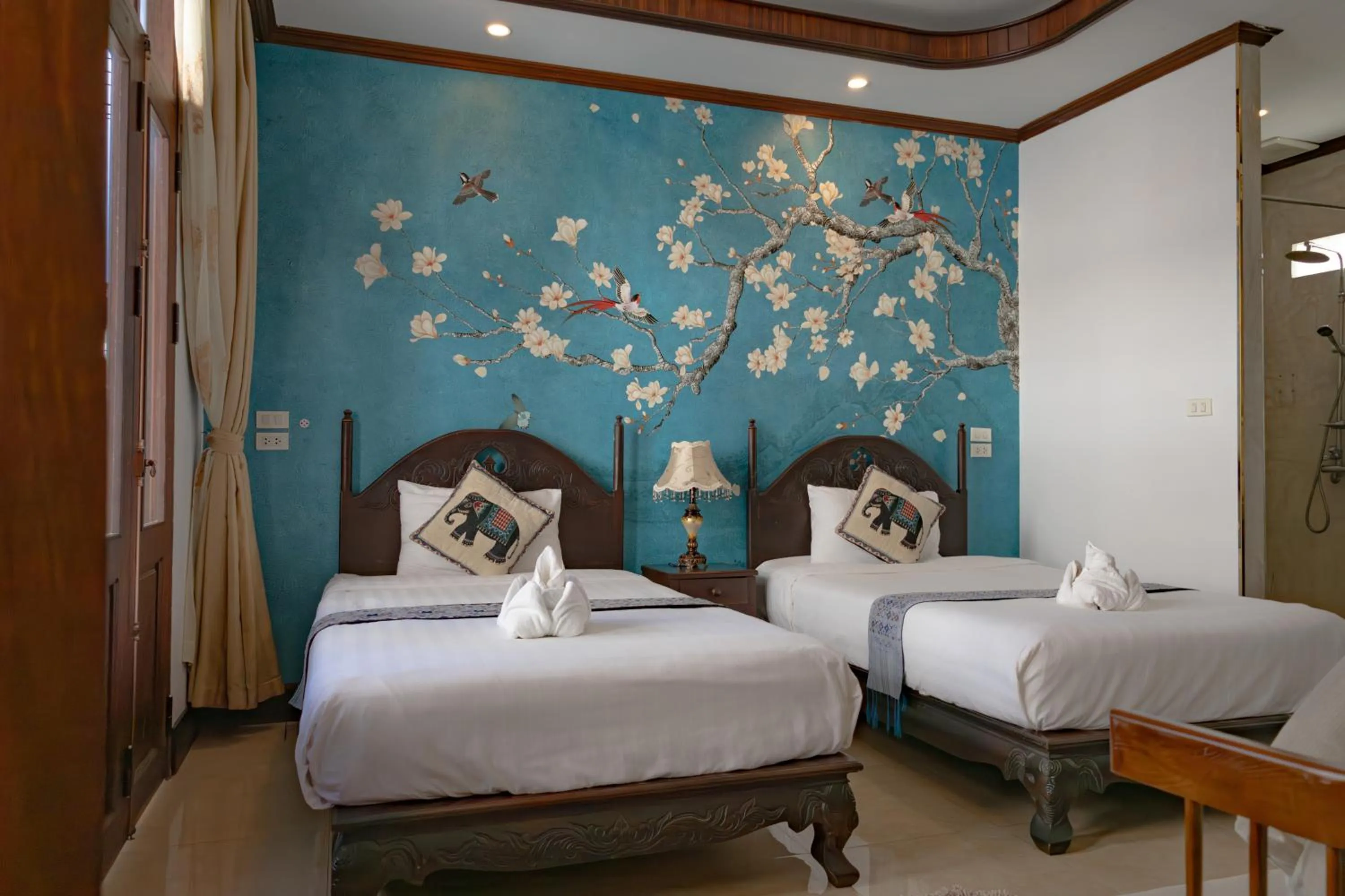 Photo of the whole room, Bed in Jasmine Luangprabang Hotel