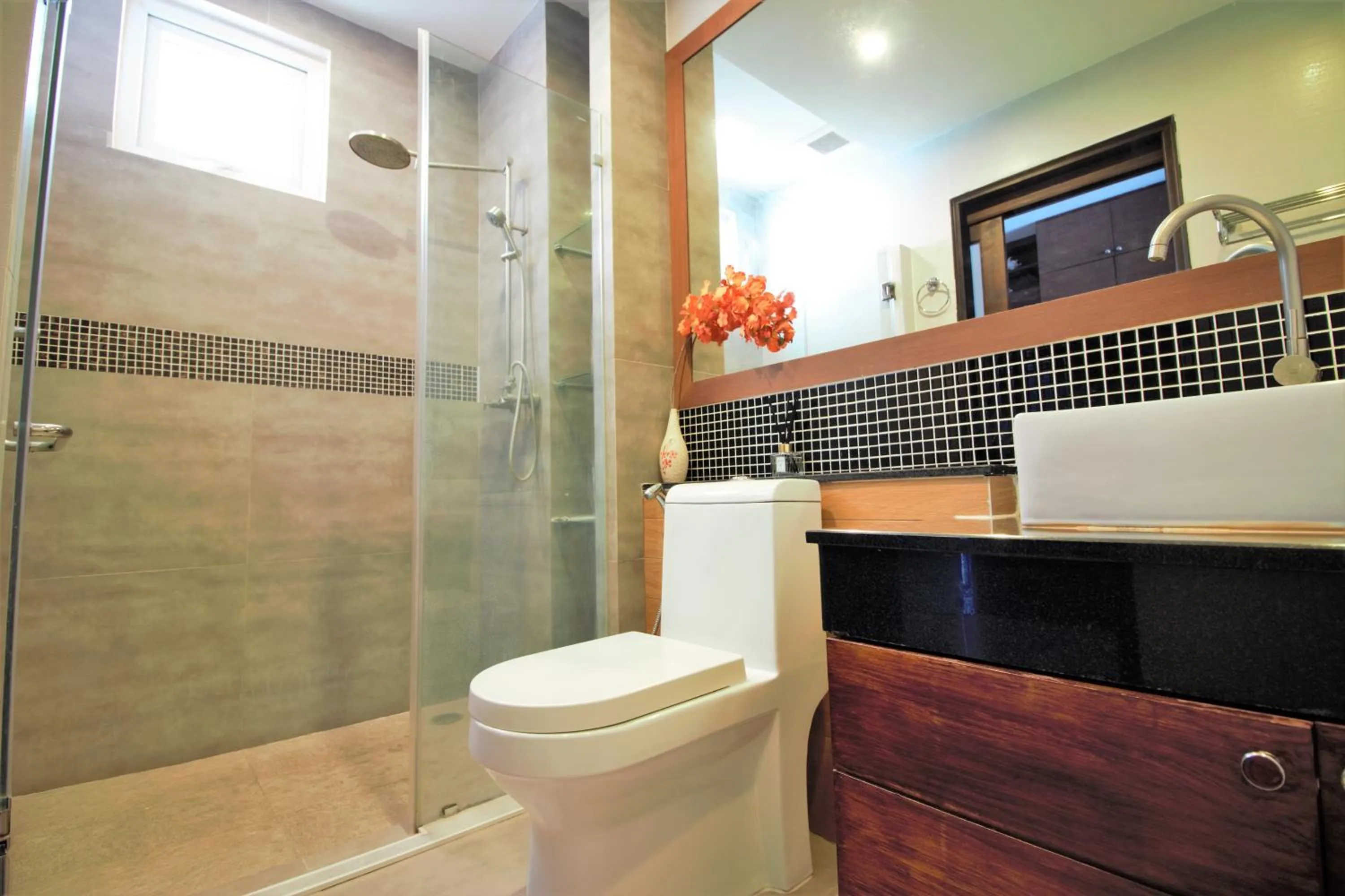 Bathroom in Sea & Sky Karon Beach by PHR