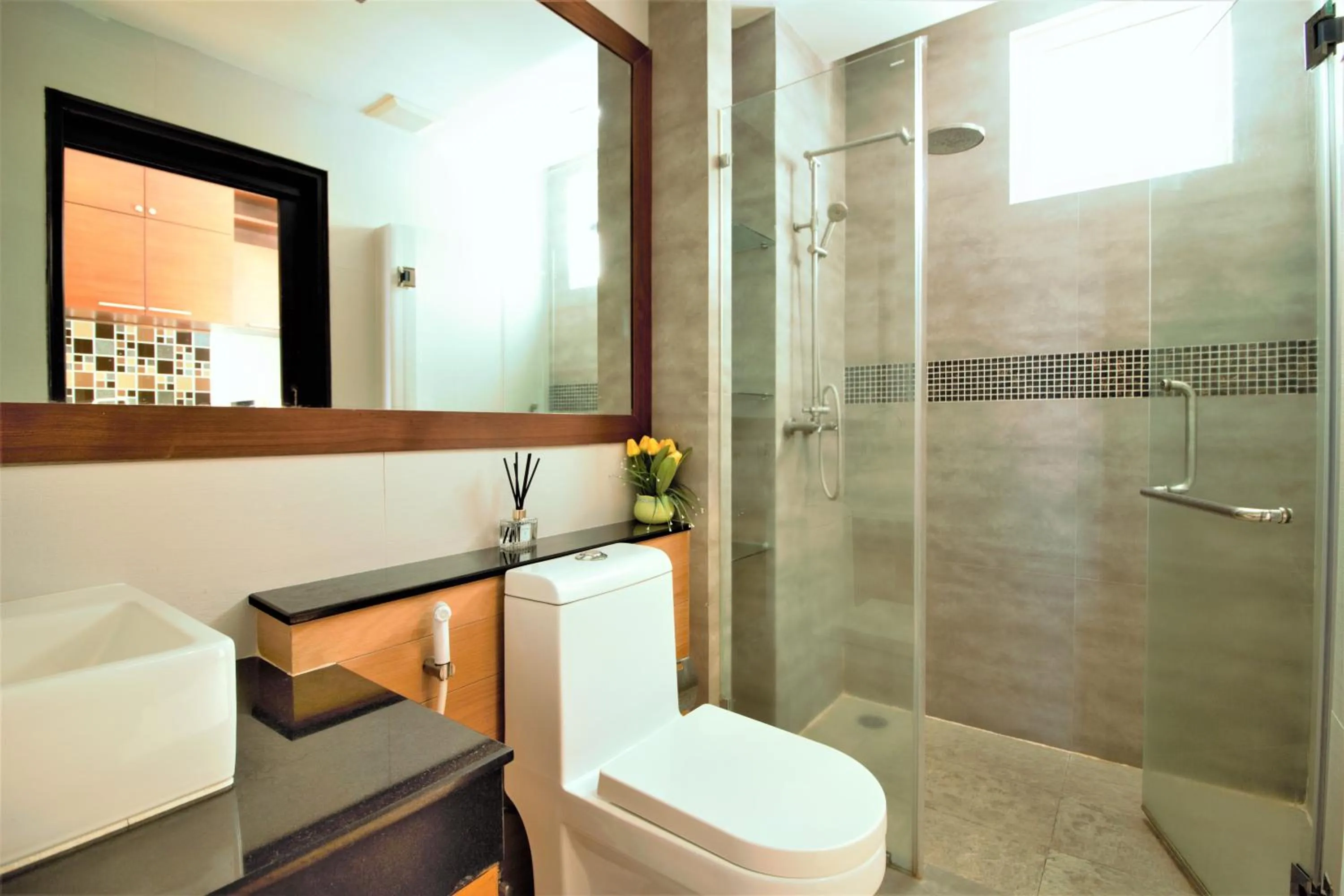 Bathroom in Sea & Sky Karon Beach by PHR