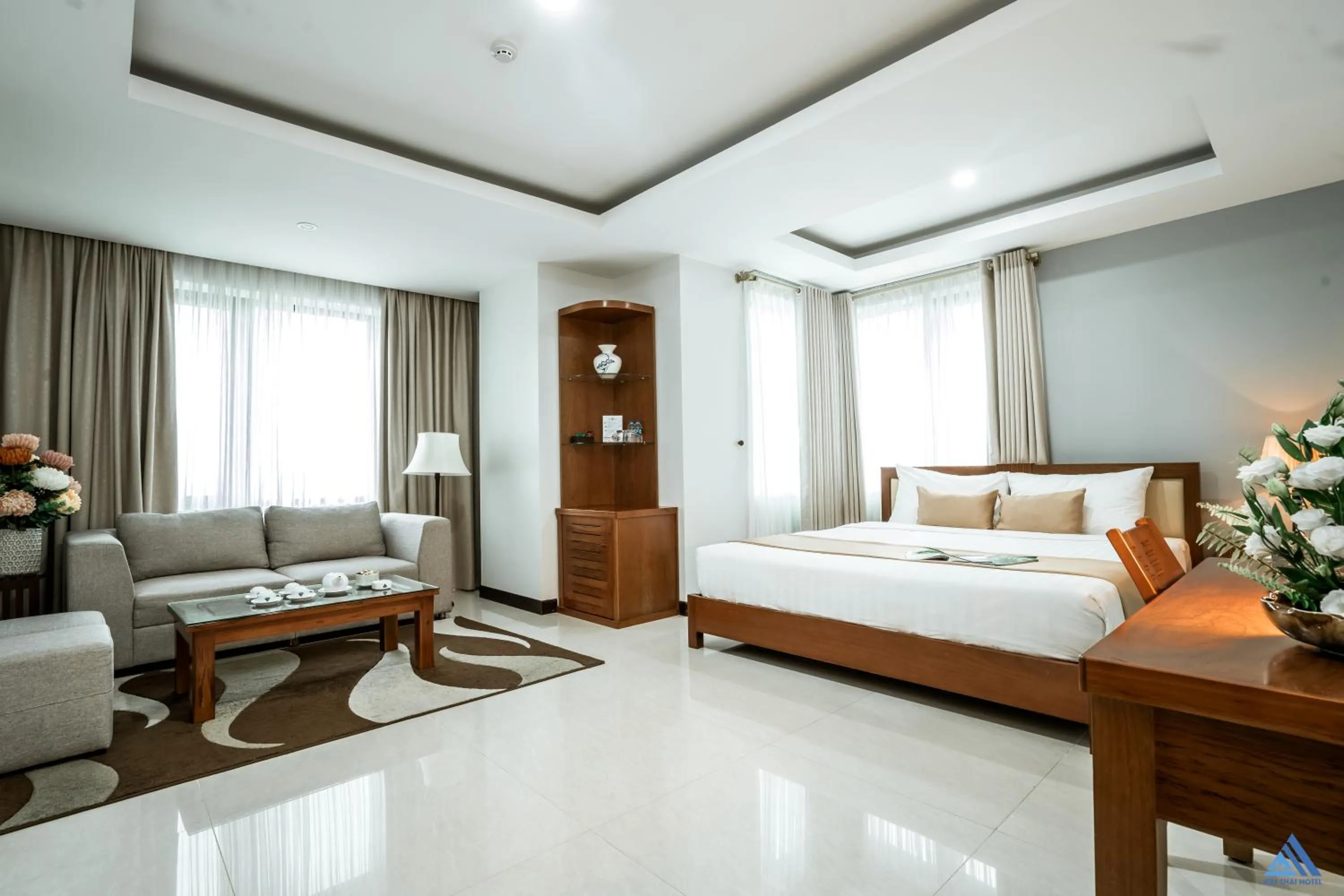 Bed in Kim Thai Hotel