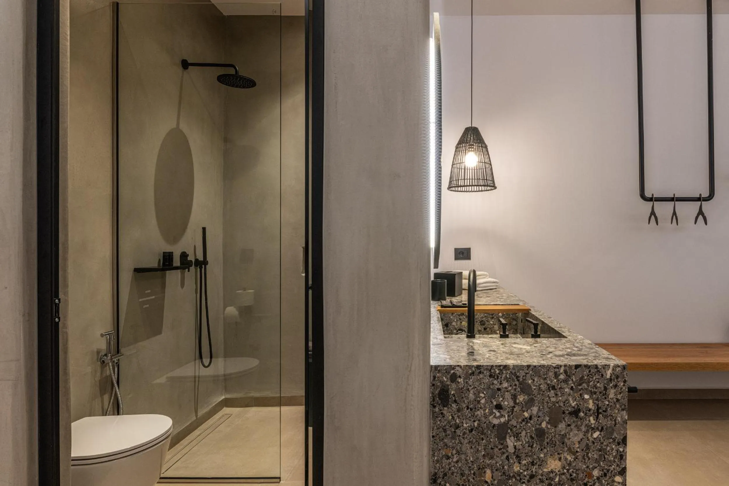 Shower in Avra Mykonos