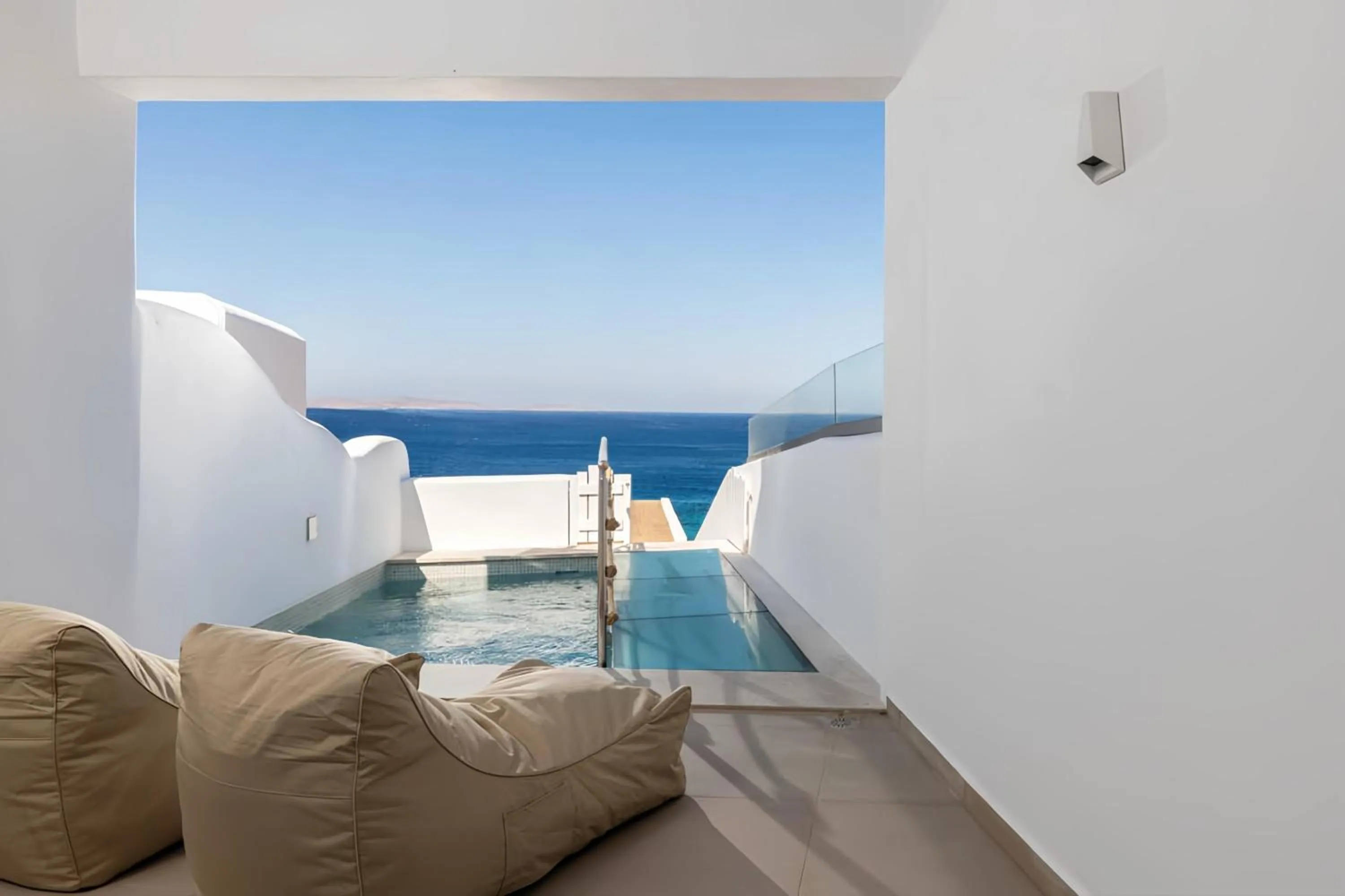Pool view in Avra Mykonos