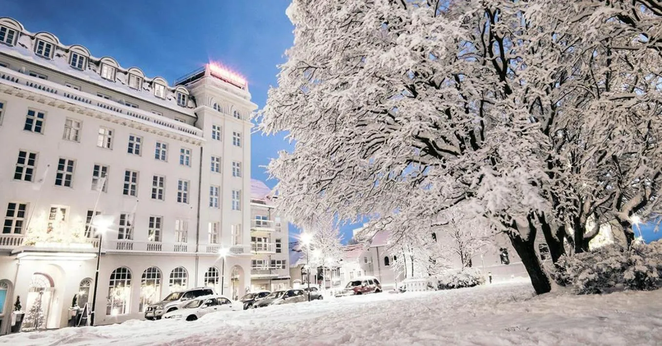 Facade/entrance in Hotel Borg by Keahotels