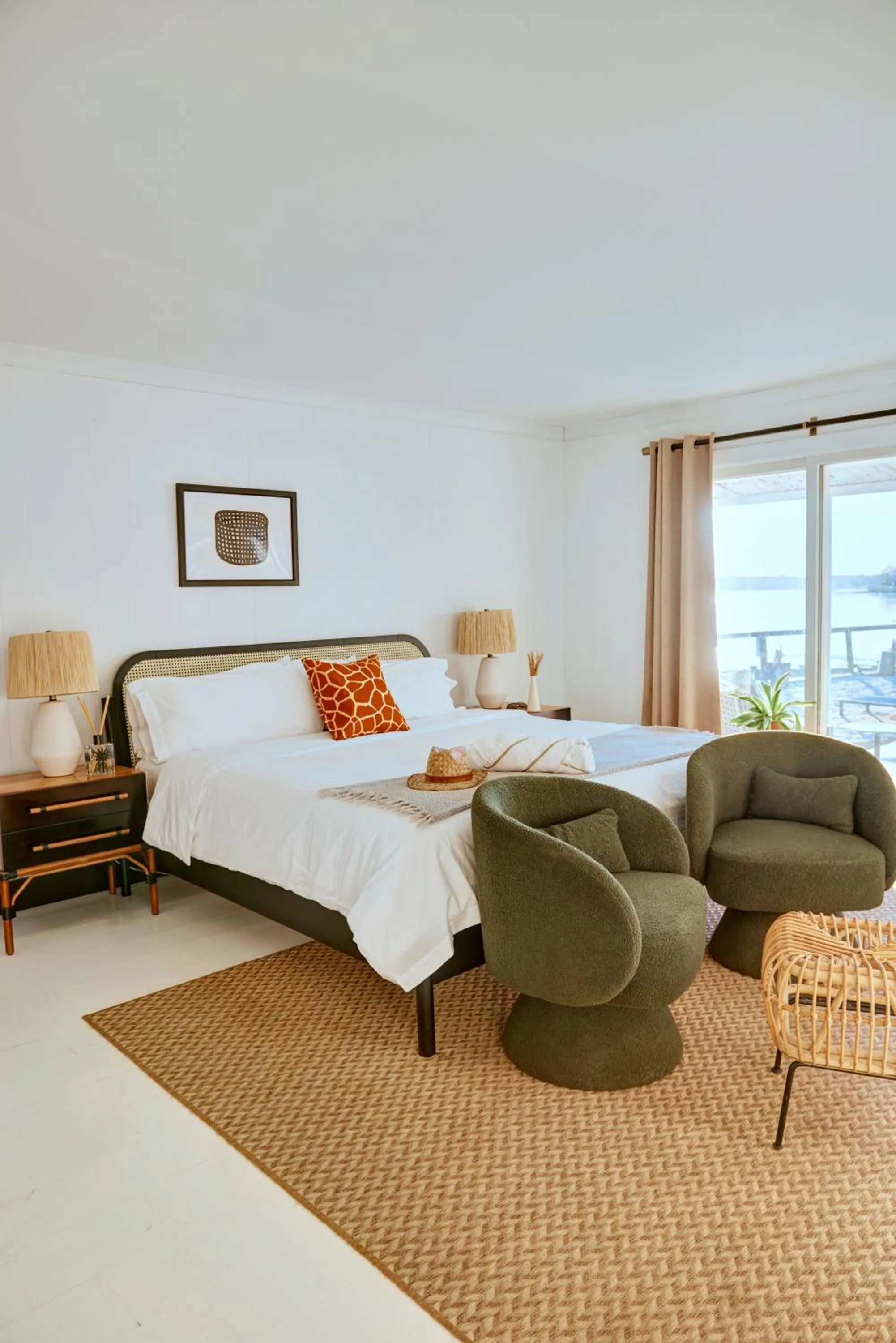 Bed in Aqua by American Beech - Adults Only