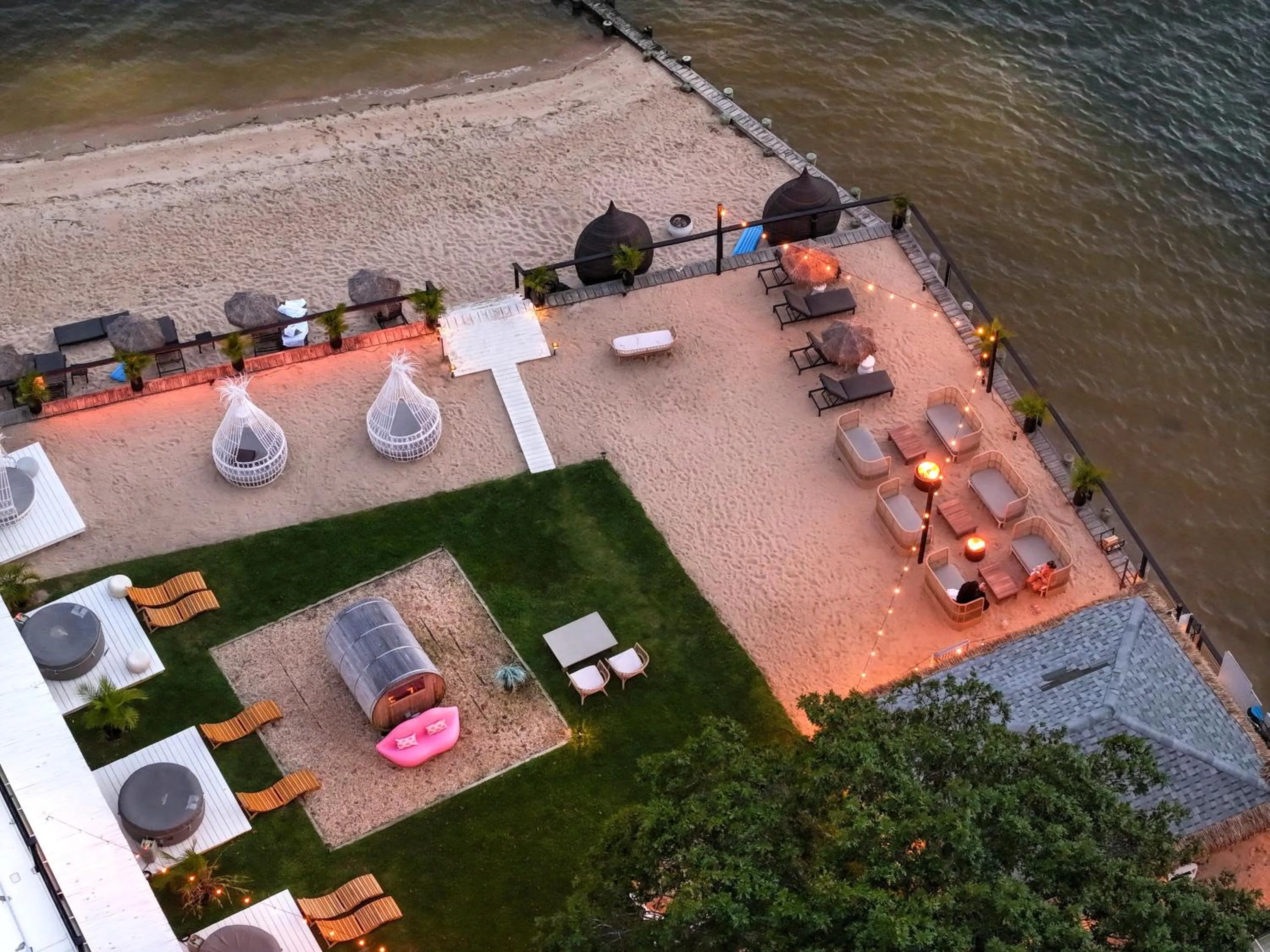 Garden in Aqua by American Beech - Adults Only