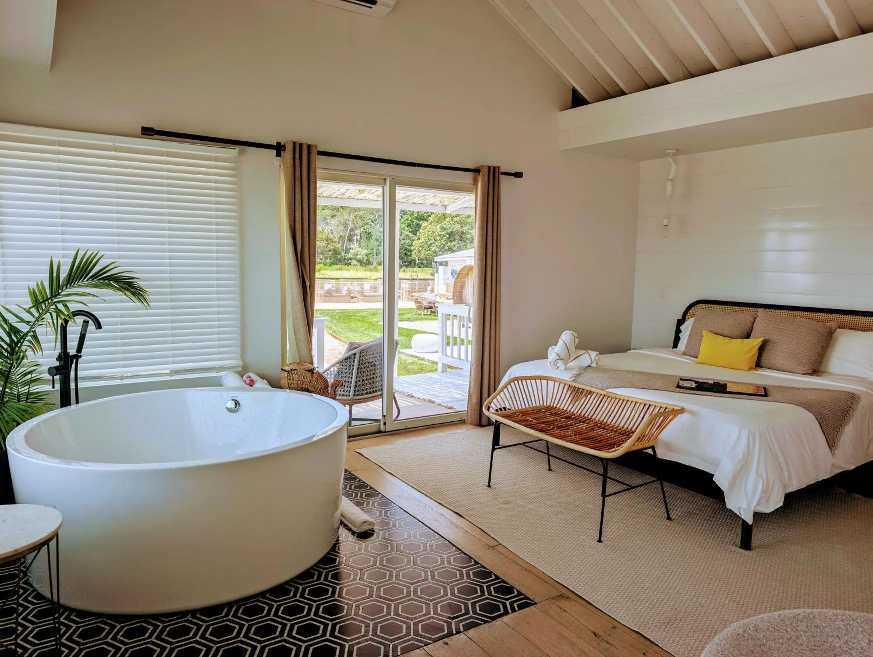 Bed in Aqua by American Beech - Adults Only