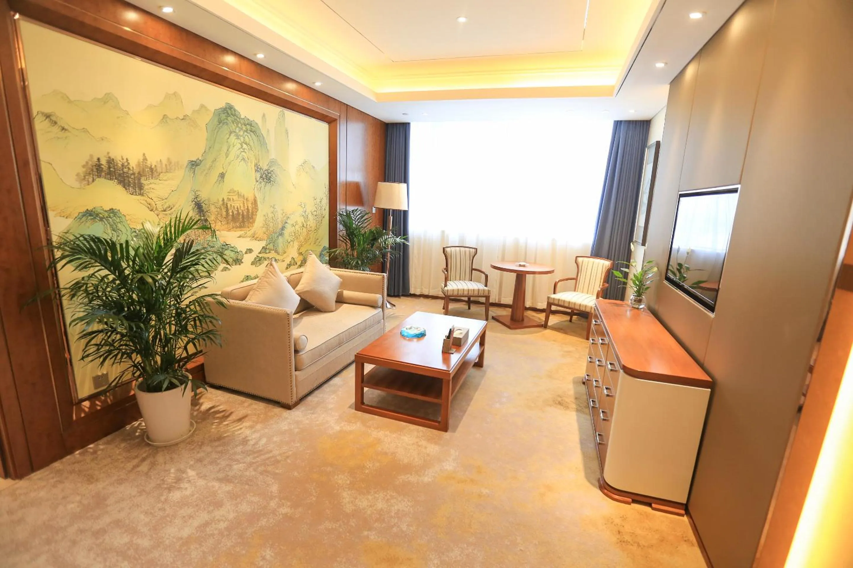 Living room in Jinling Shihu Garden Hotel