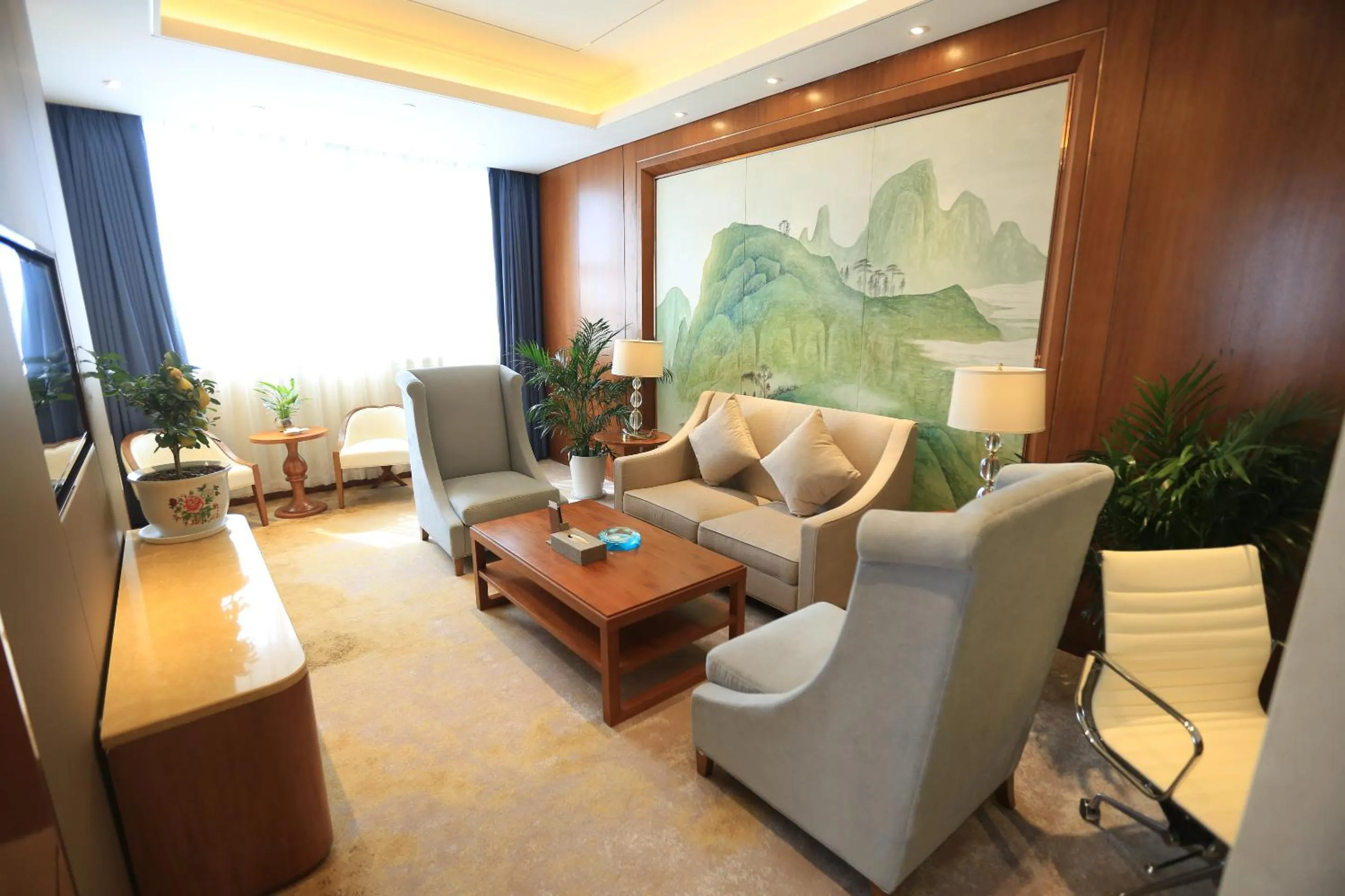 Living room in Jinling Shihu Garden Hotel