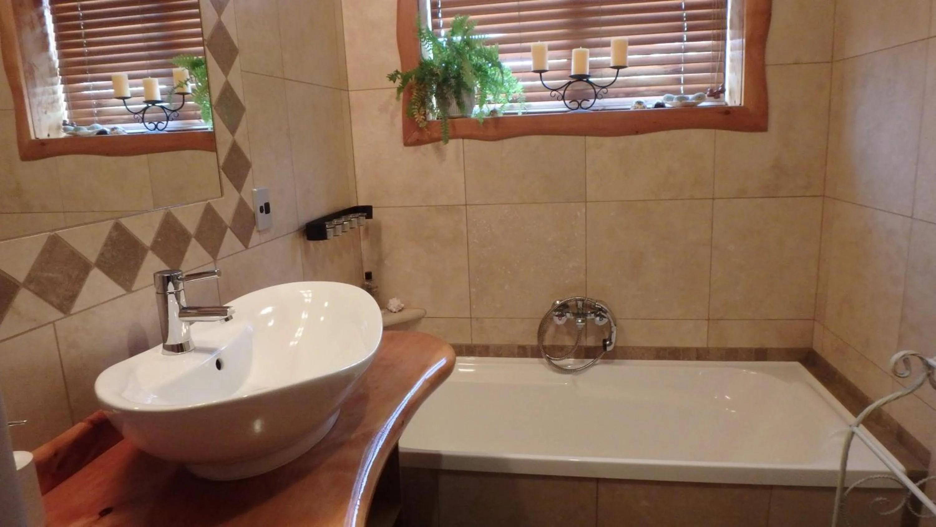 Shower in Tree House Lodge Bed & Breakfast