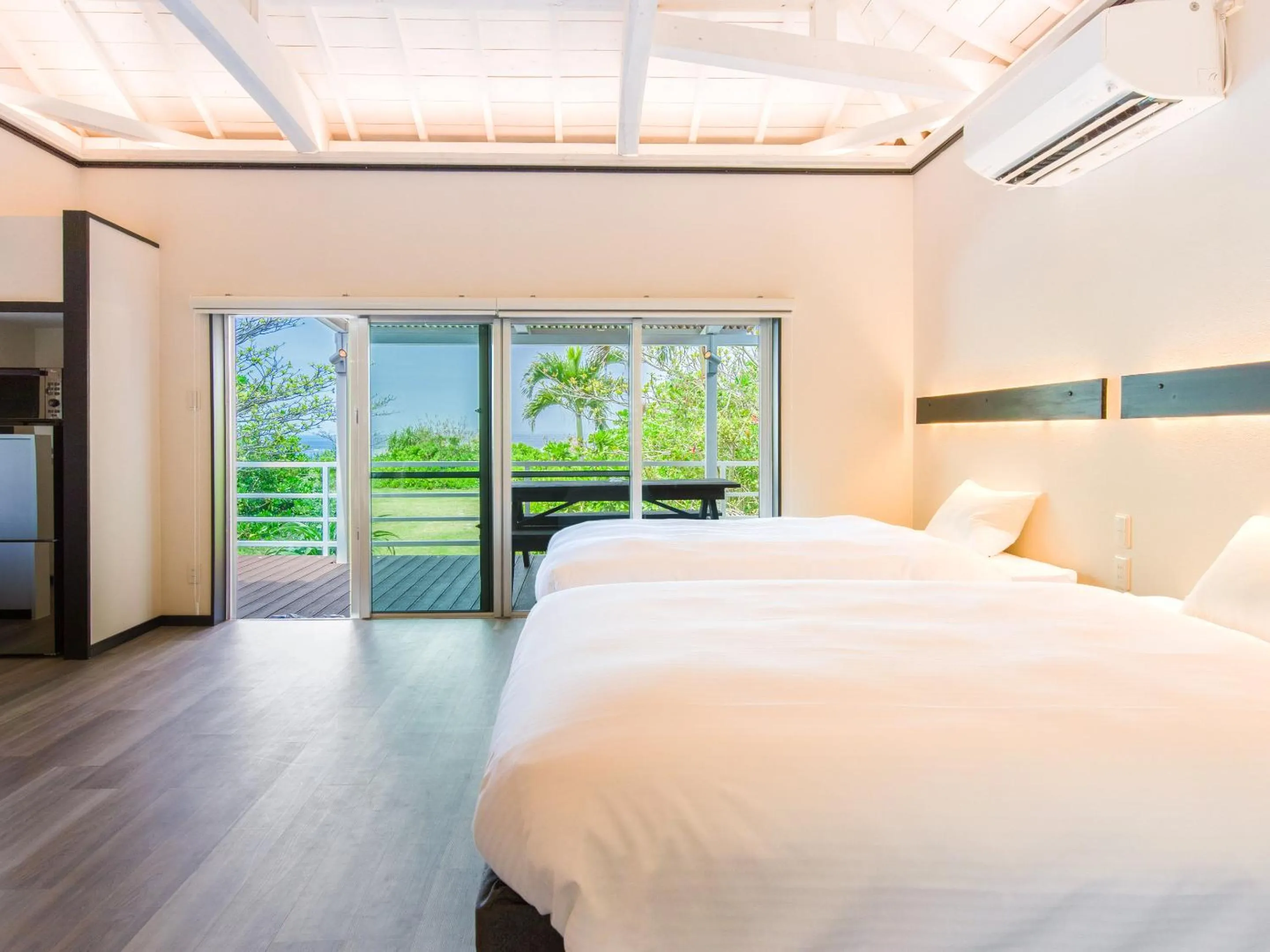 Bed in Nagahama Beach Resort Kanon