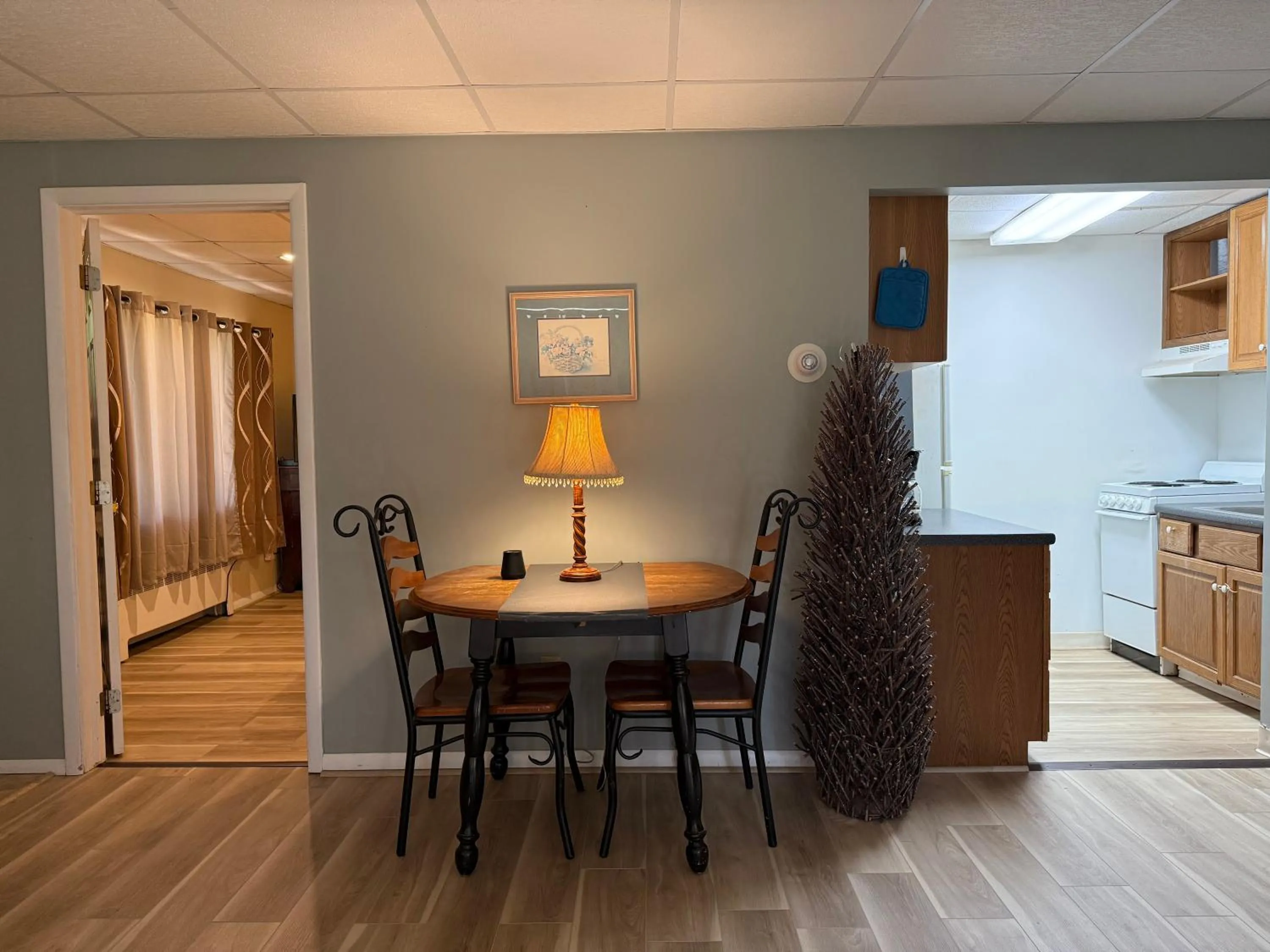 Kitchen or kitchenette in Skaneateles Inn on 20