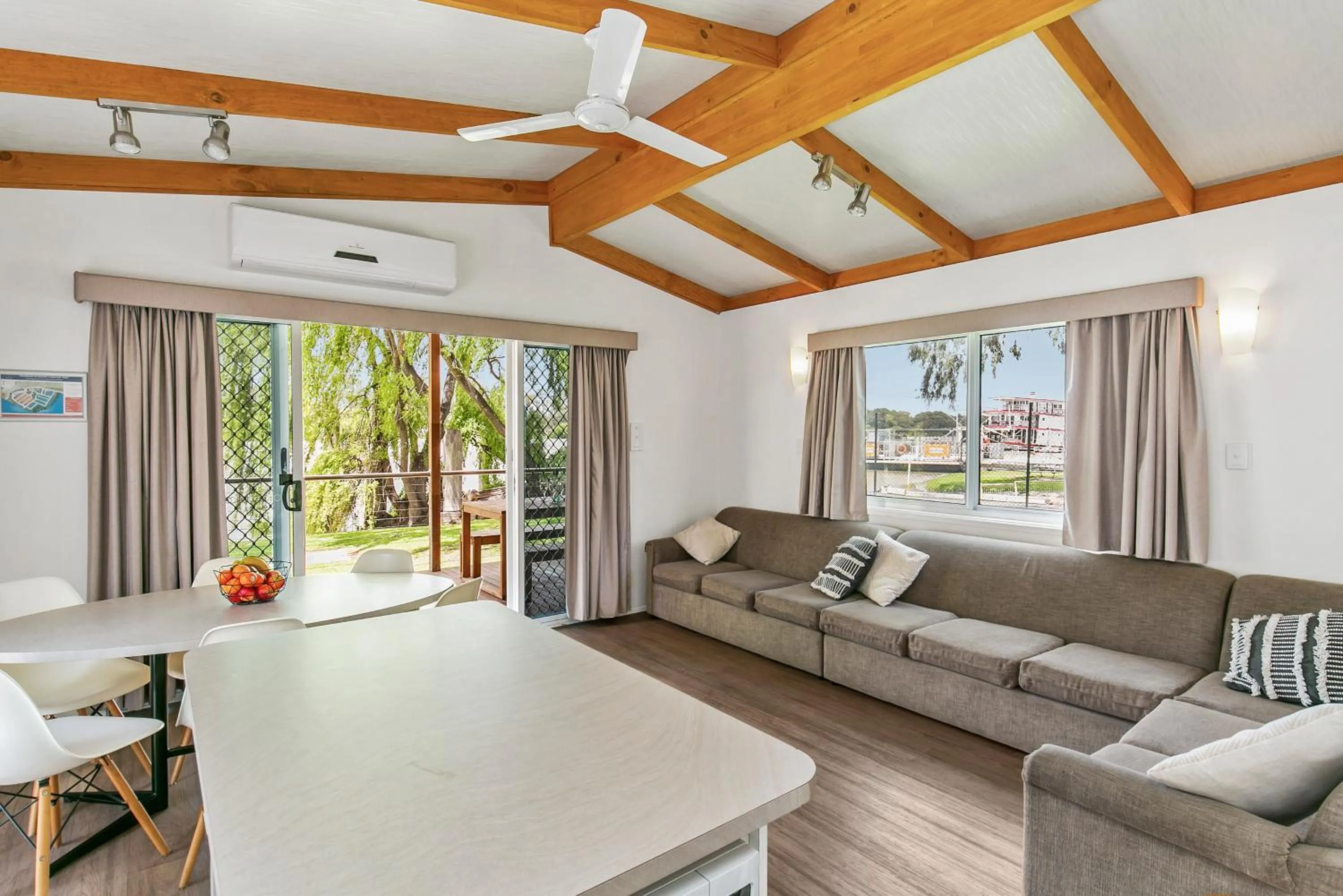 Living room in BIG4 Mannum Holiday Park