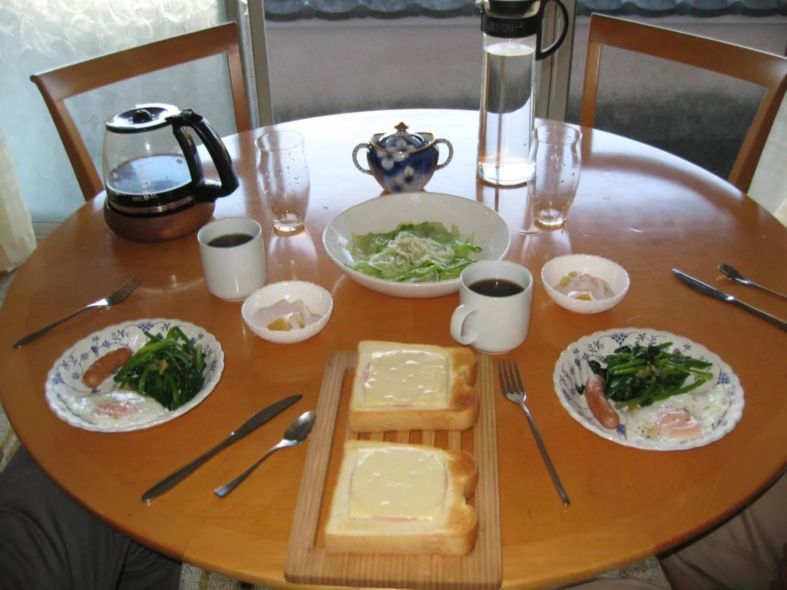 American breakfast in Guesthouse Fukiaesu