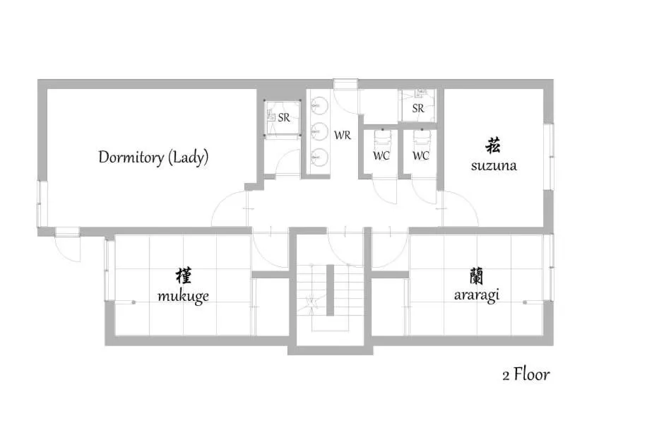 Floor plan in Mulan Hostel