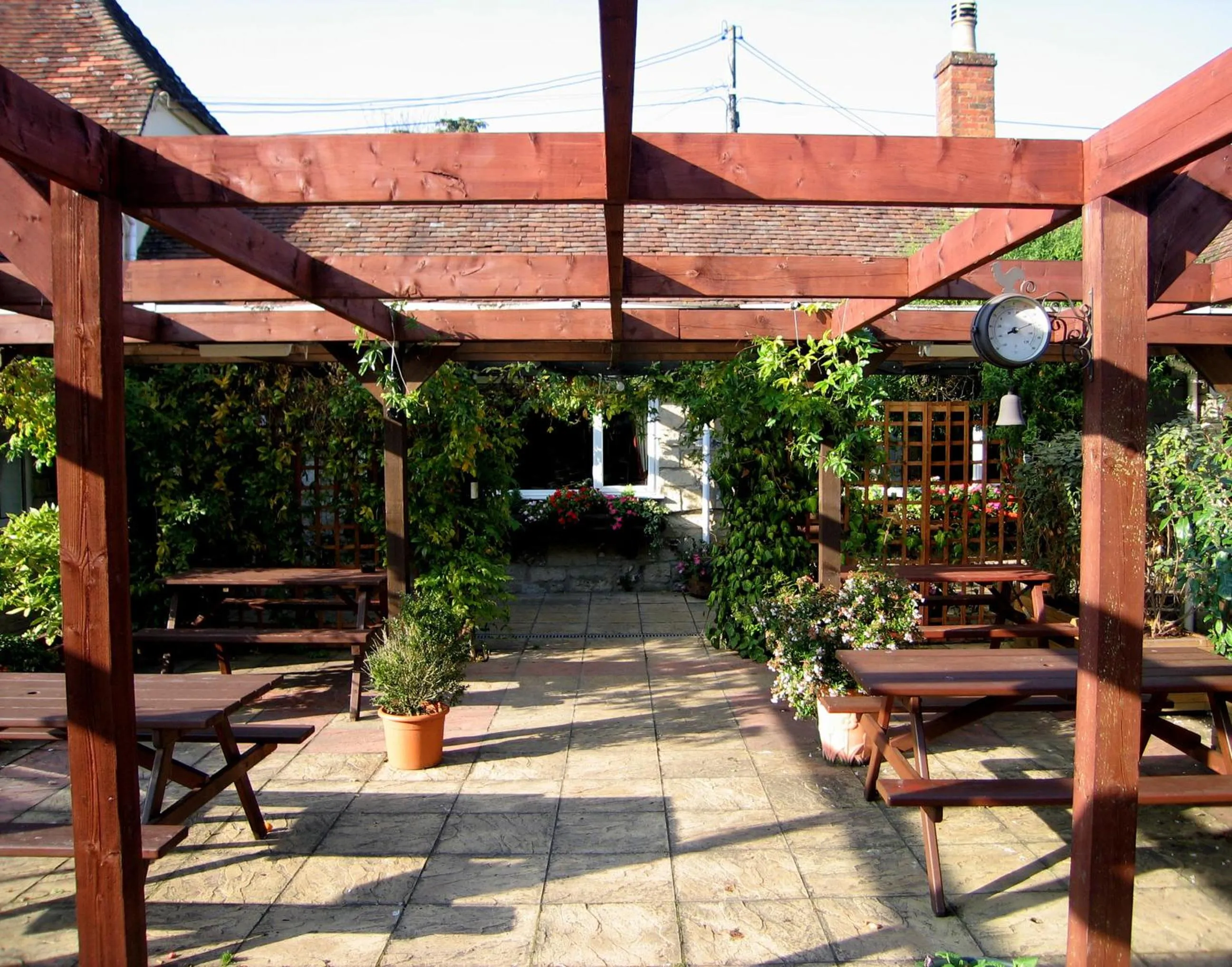 Patio in The Pelican Inn