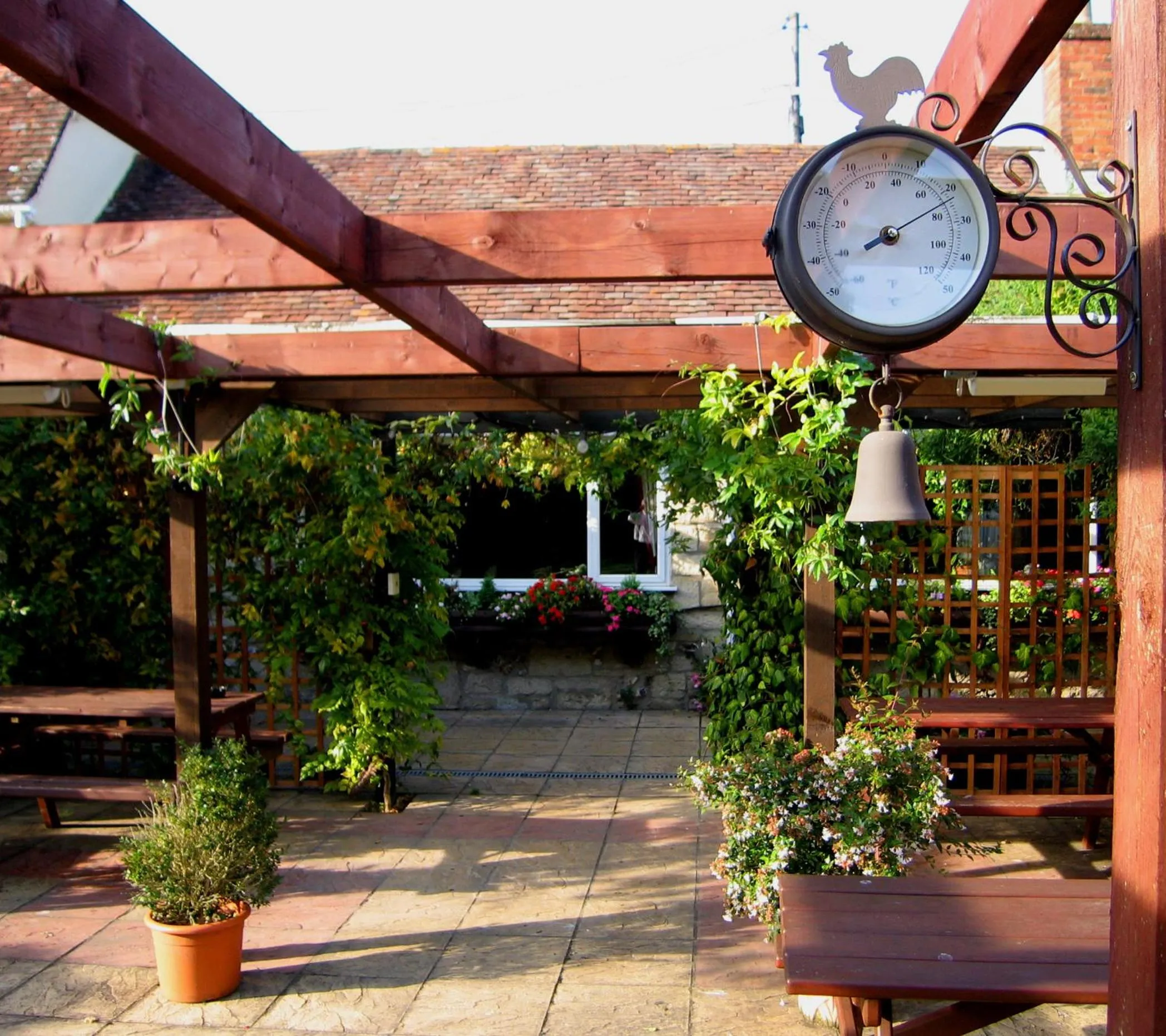 Patio in The Pelican Inn