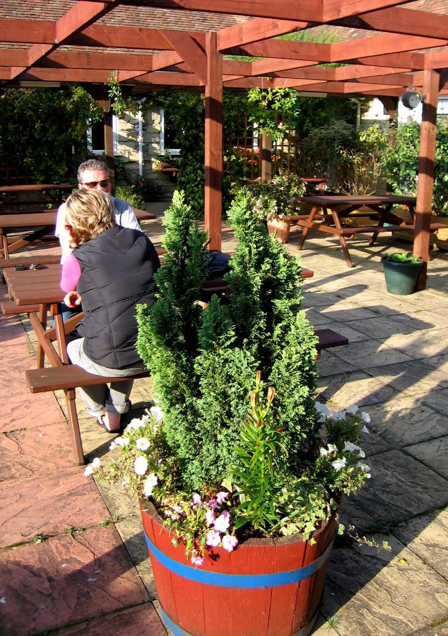 Patio in The Pelican Inn
