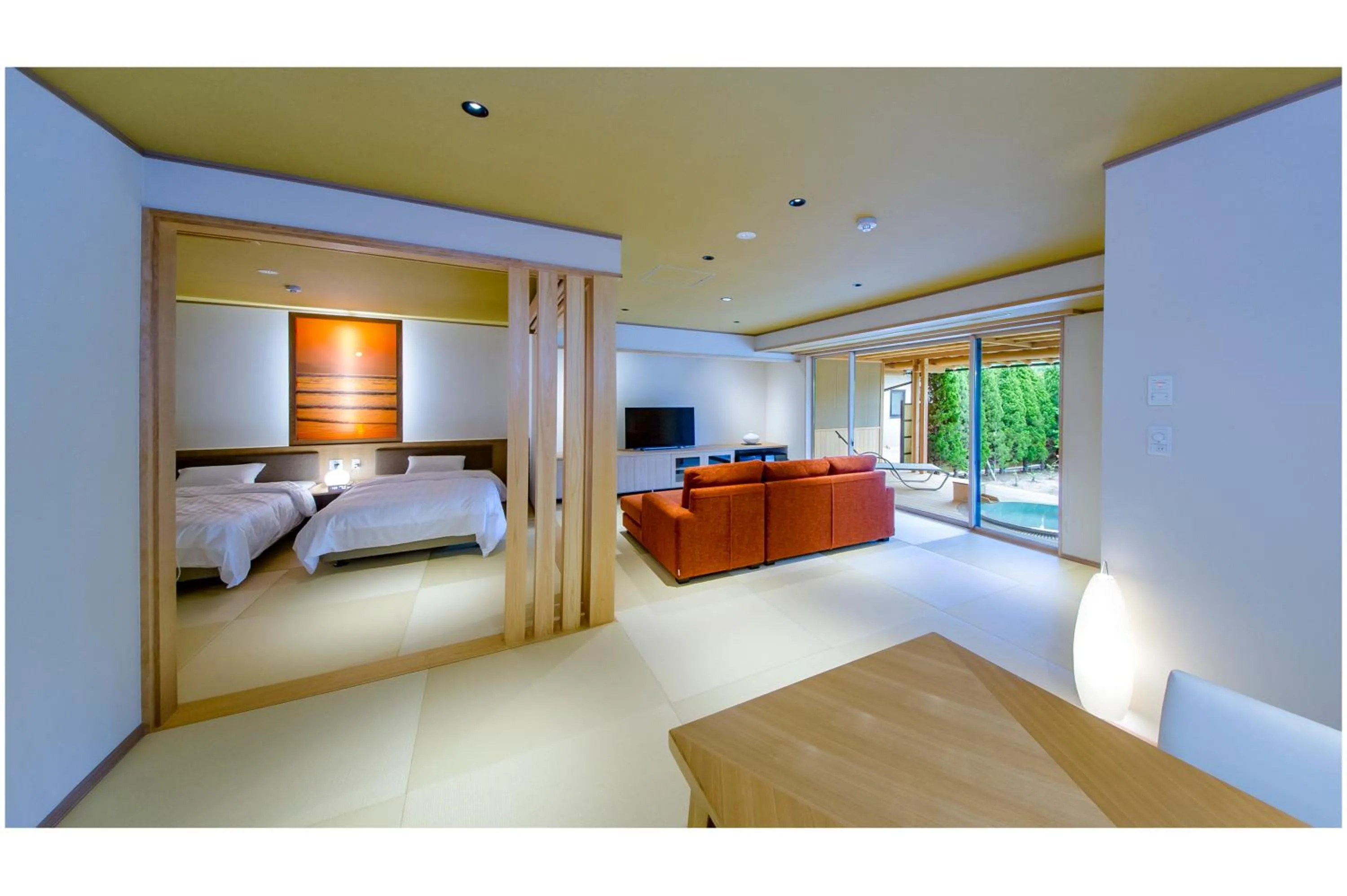 Bed in Kaikatei Hanagozen