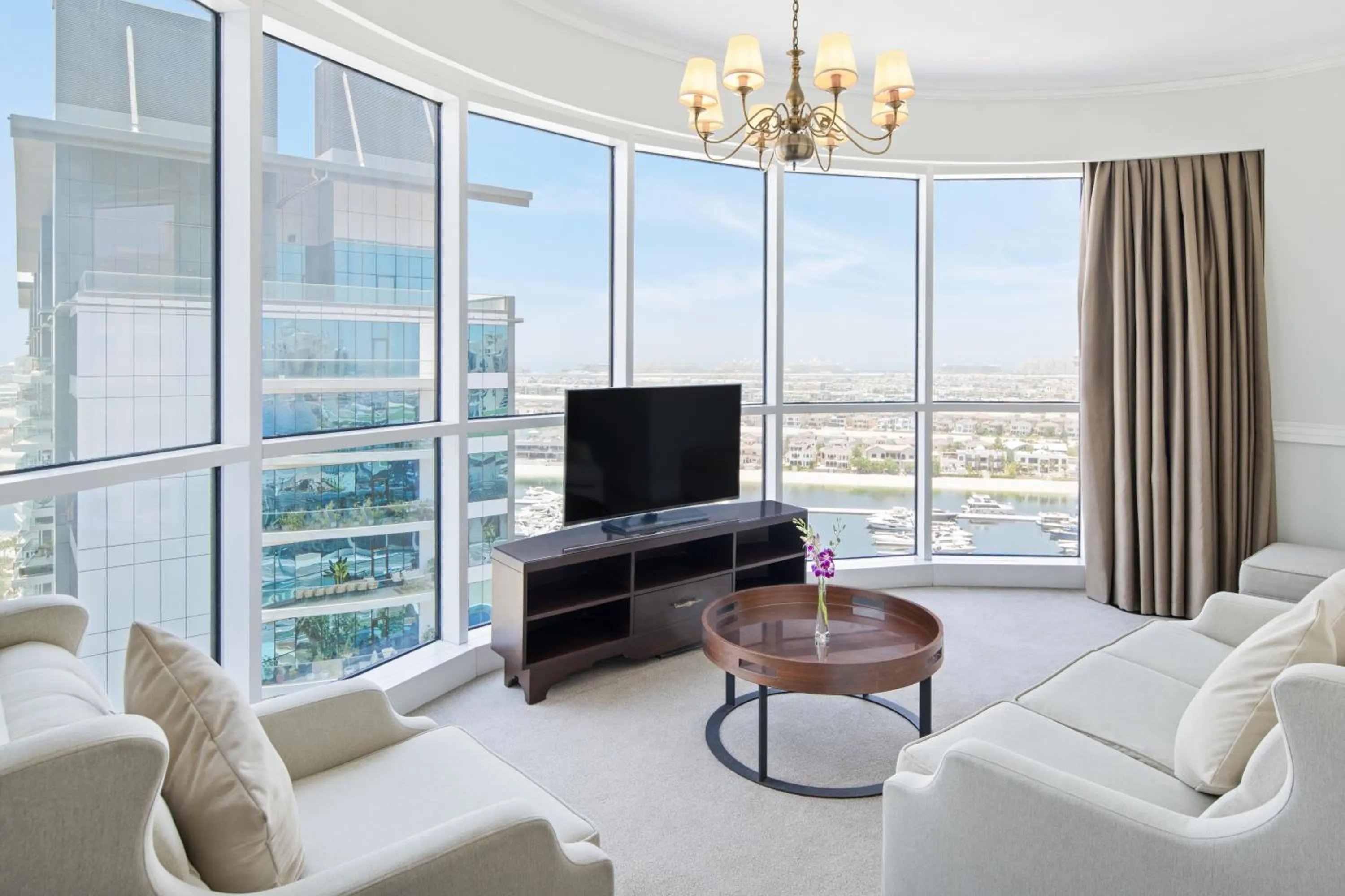 Living room in Dukes The Palm Dubai Hotel