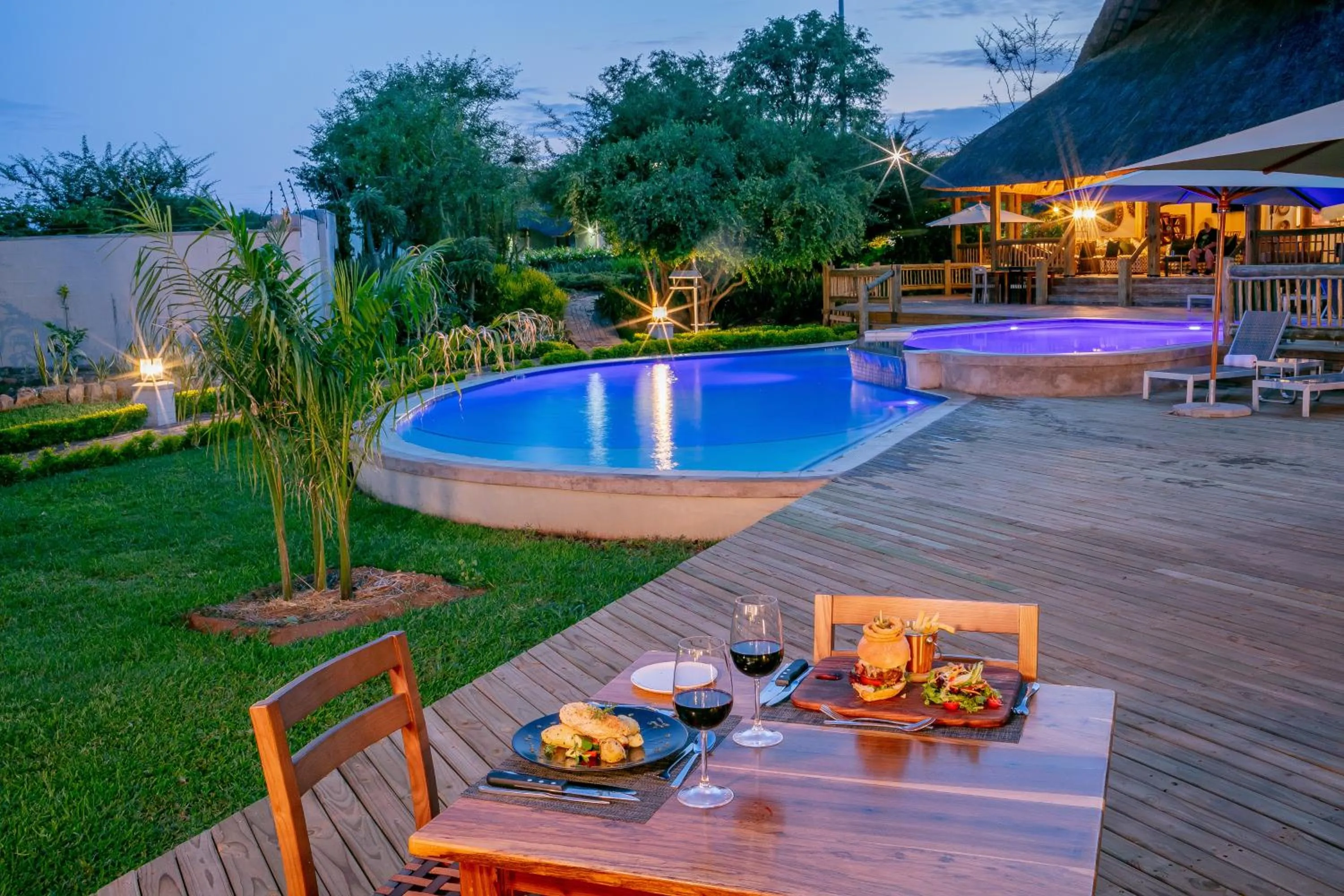 Garden in Shearwater's Explorers Village