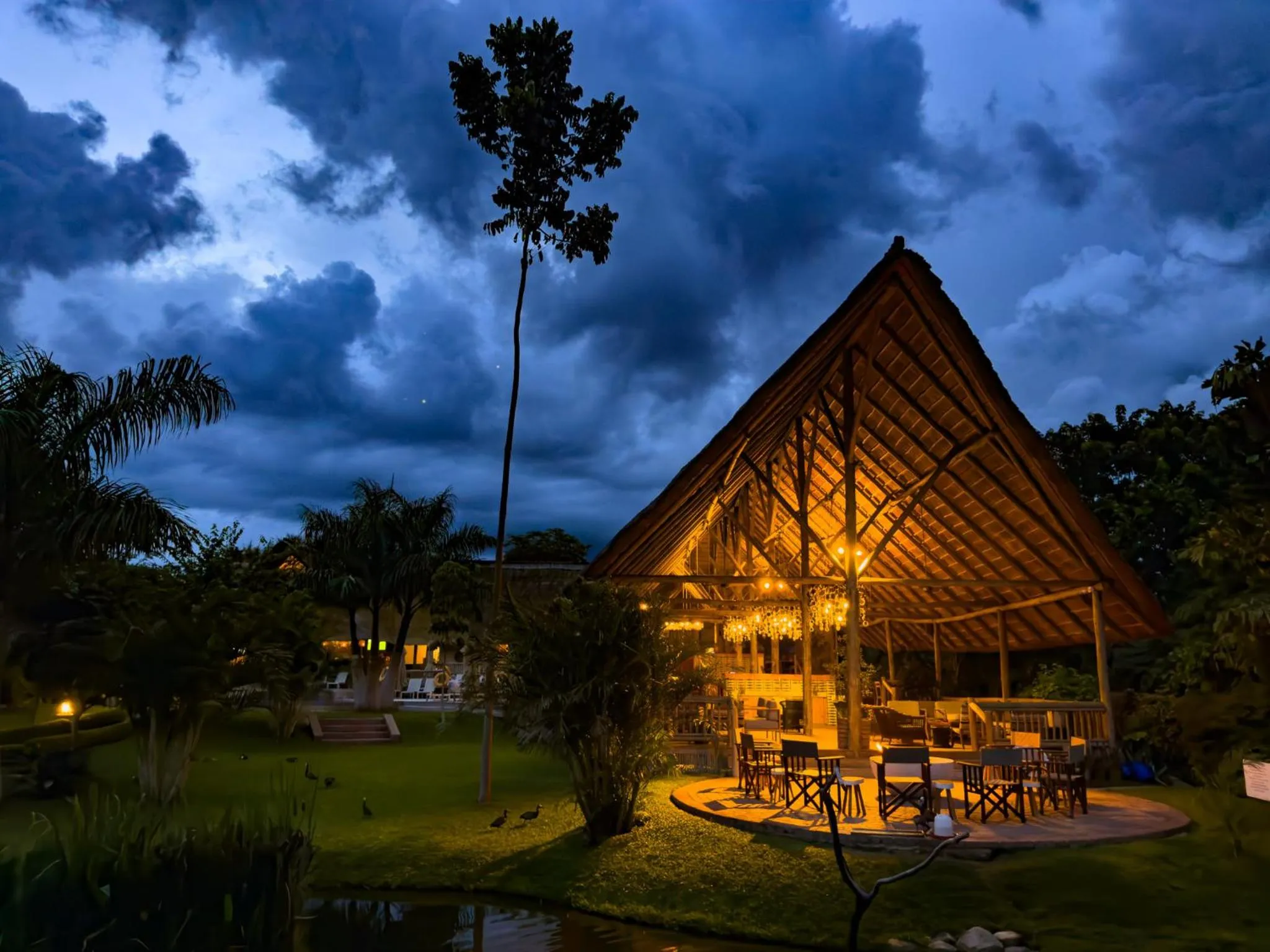 Seating area in Shearwater's Explorers Village