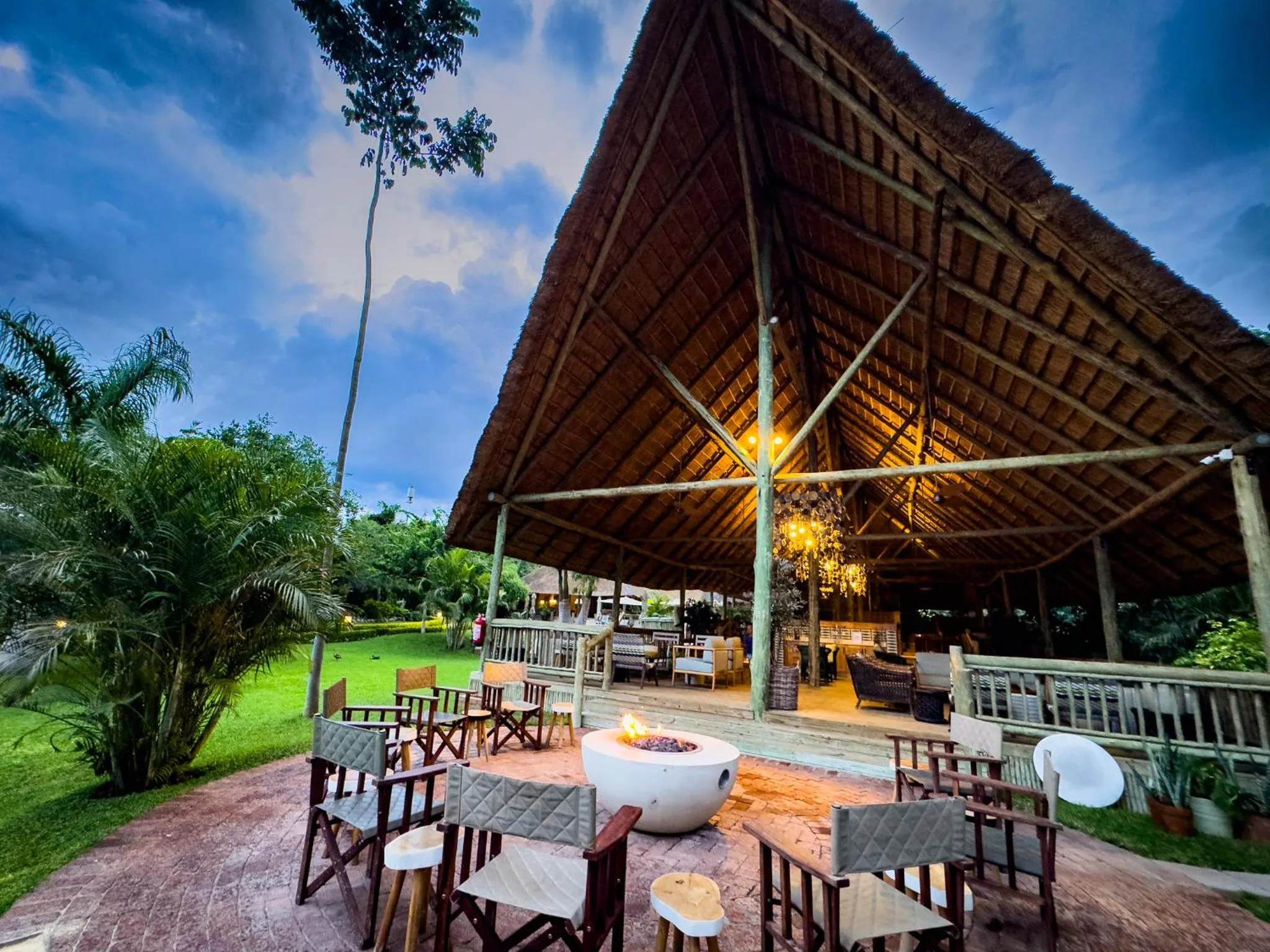 Seating area in Shearwater's Explorers Village