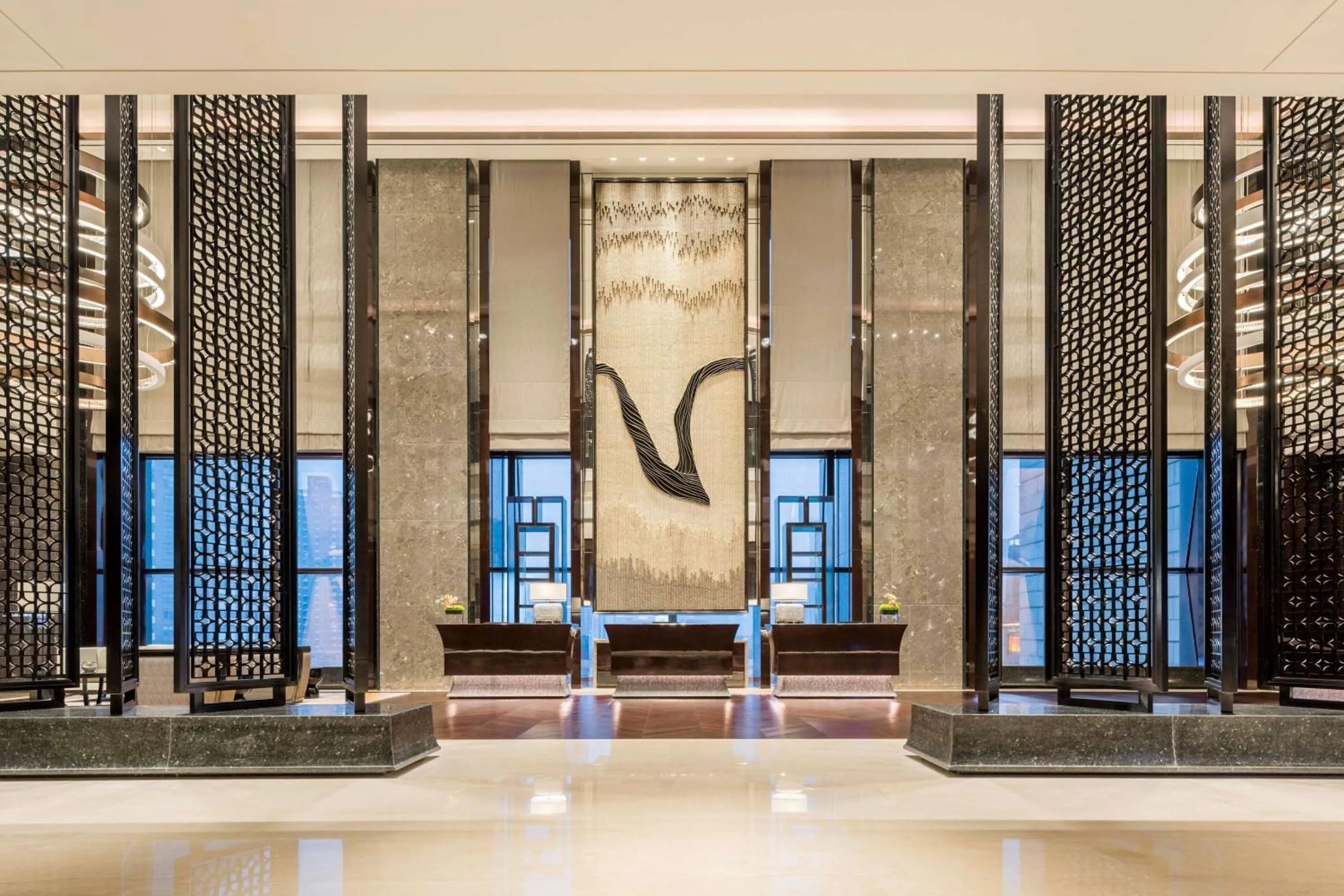 Lobby or reception in Hyatt Regency Shanghai Global Harbor