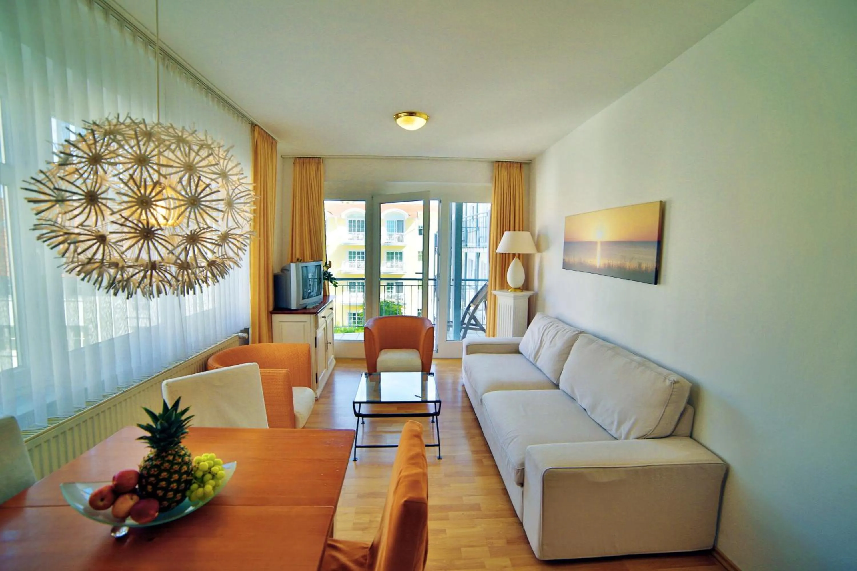 Living room in Ferienwohnung Binzer Strandgut im Haus Jahreszeiten Binz
