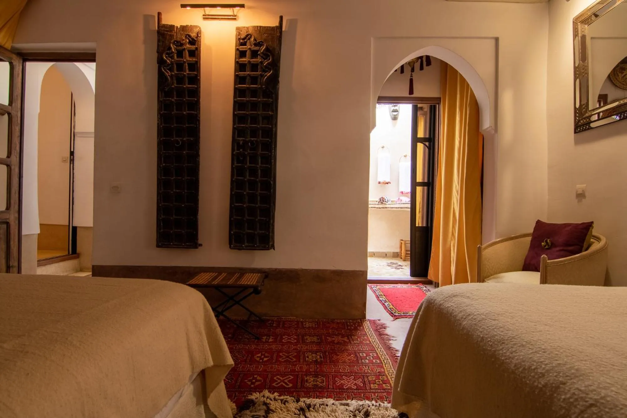 Bedroom, Bed in Riad Dar Oulhoum