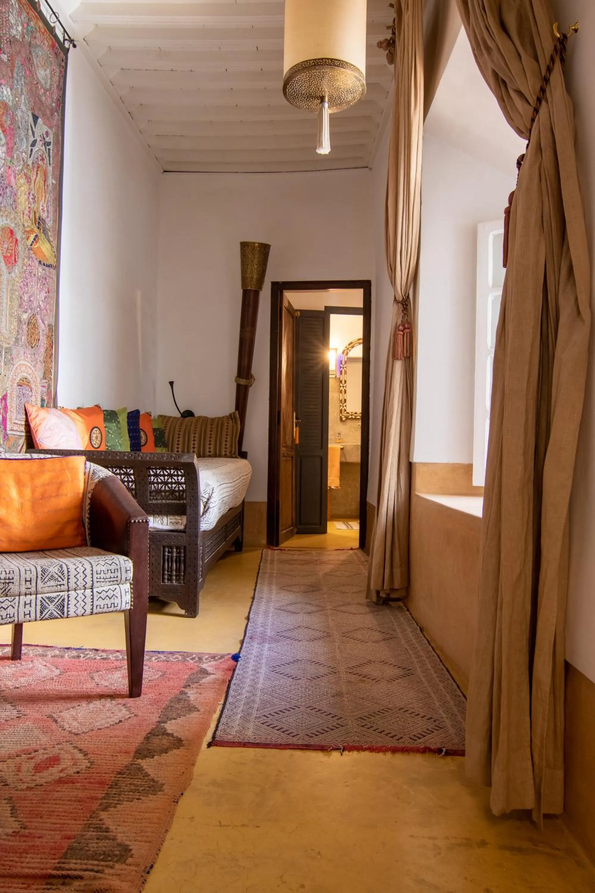 Seating area in Riad Dar Oulhoum