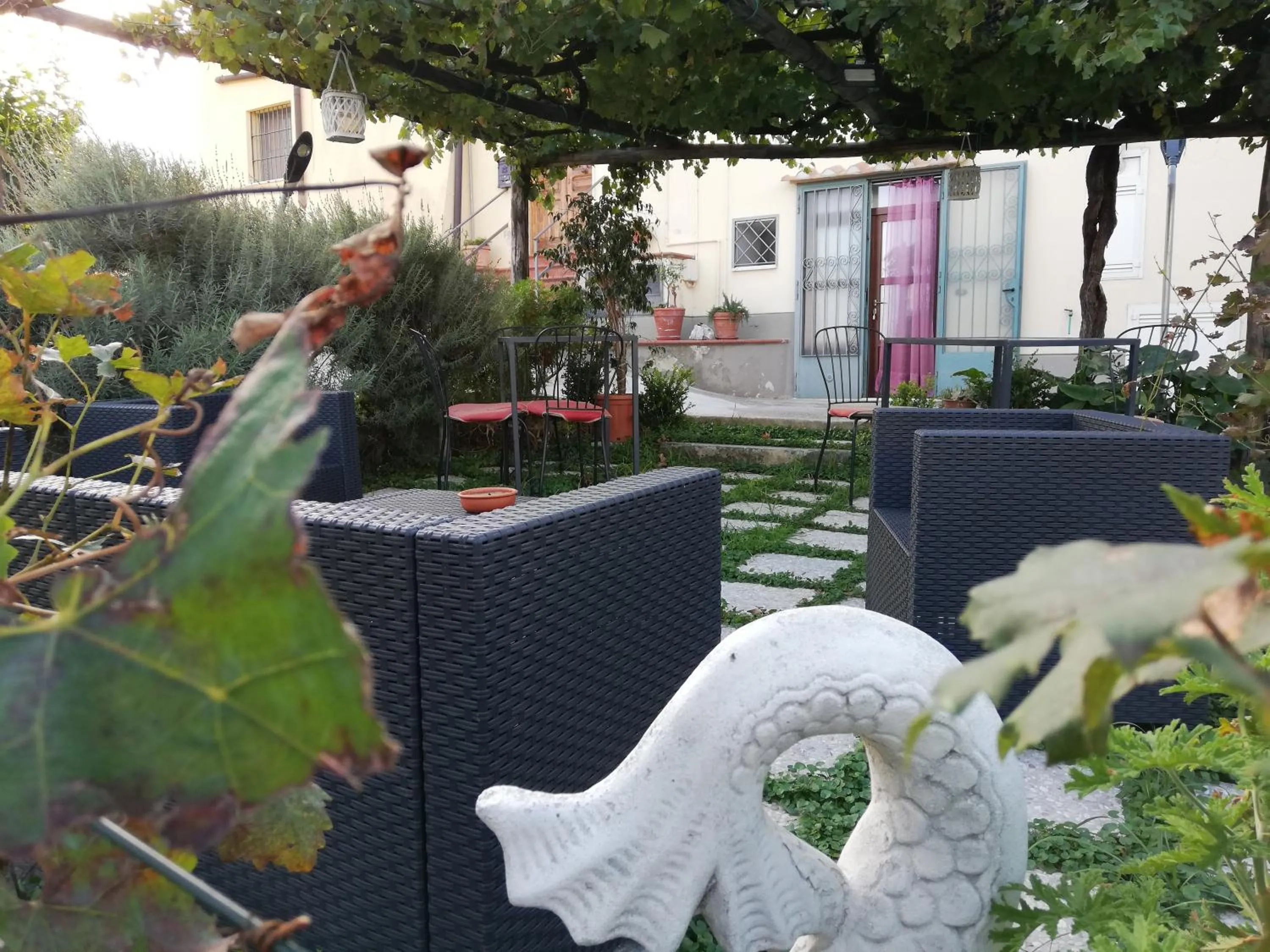 Patio in La Roccia Incantata Amalfi Coast