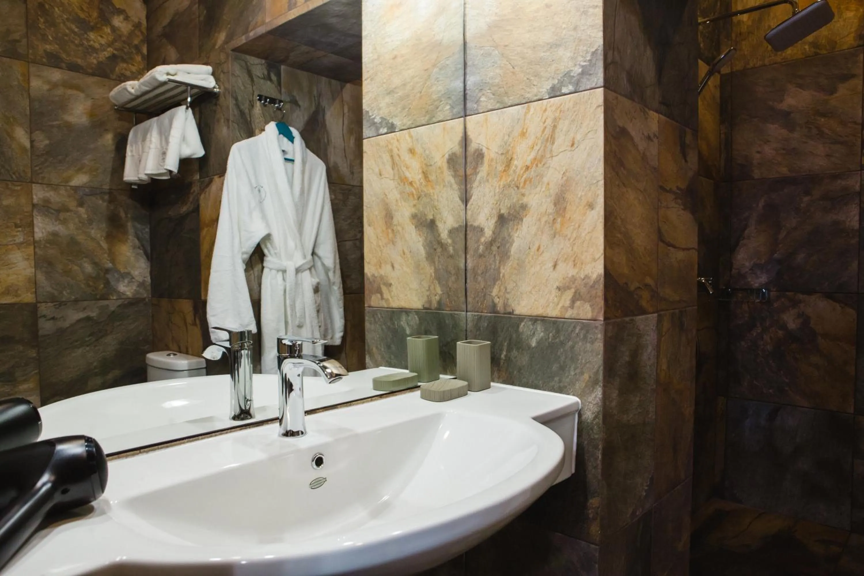 Bathroom in Live.Here.Hotel