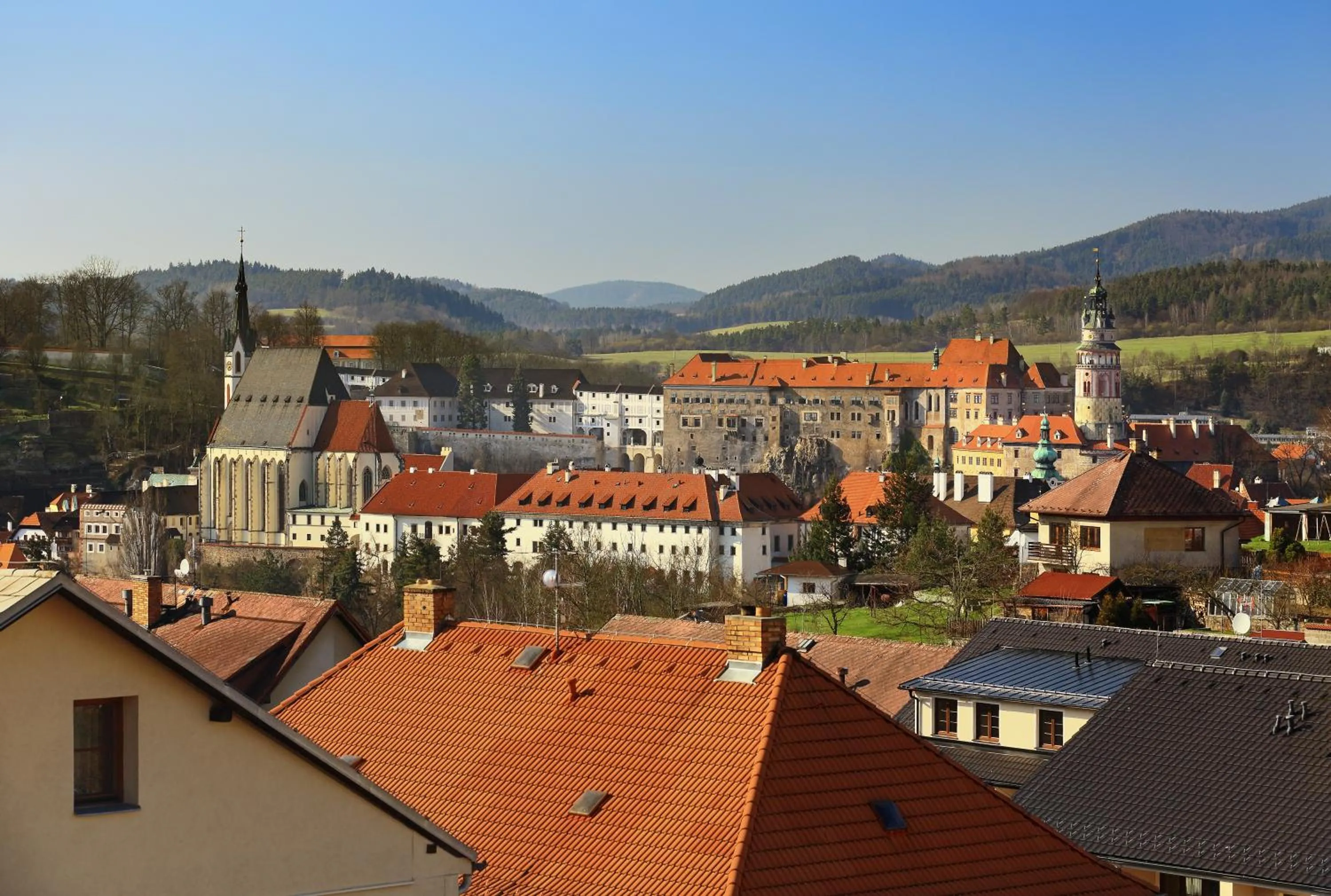 City view in Penzion Krumlov - Massage studio