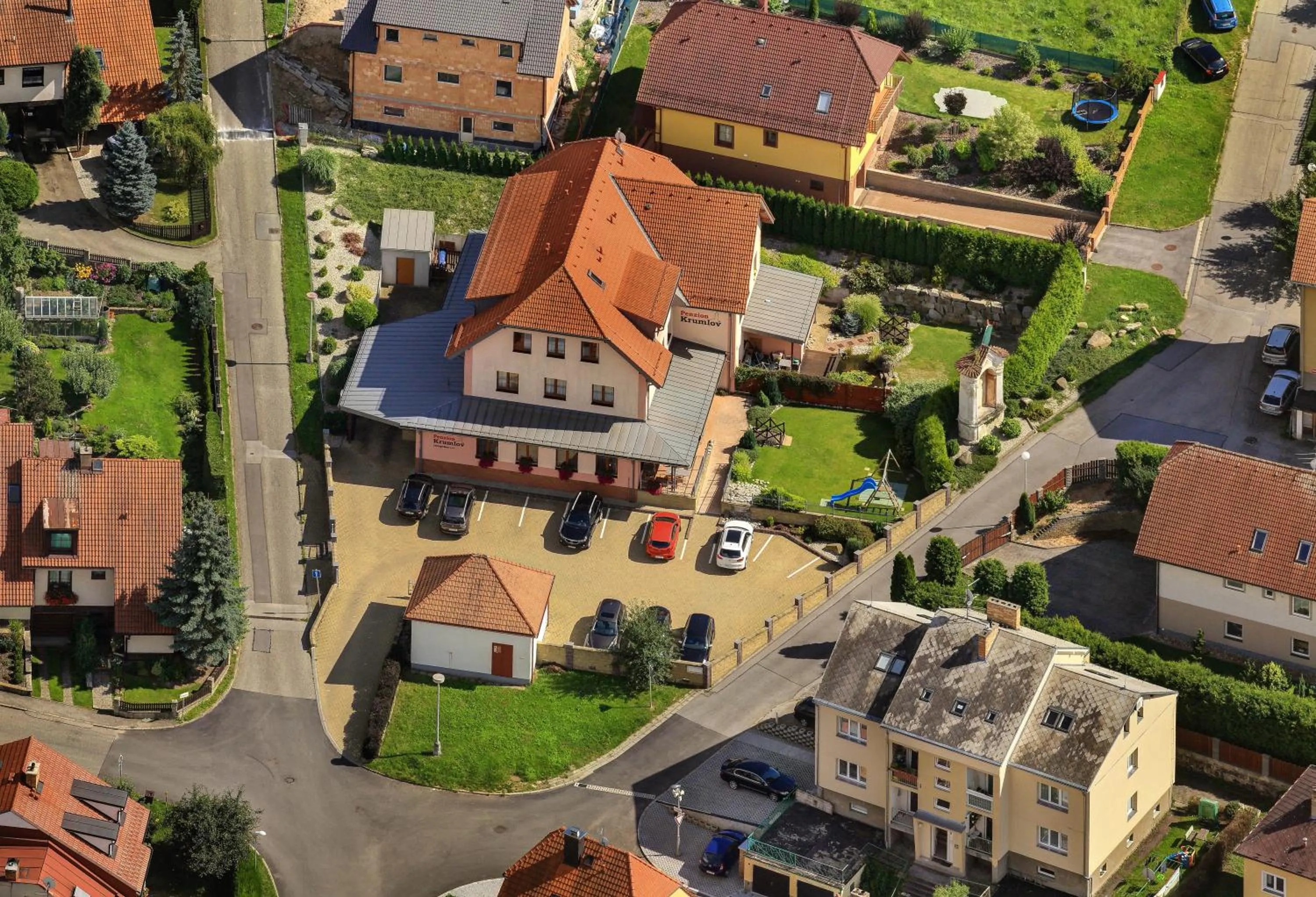 Bird's eye view in Penzion Krumlov - Massage studio