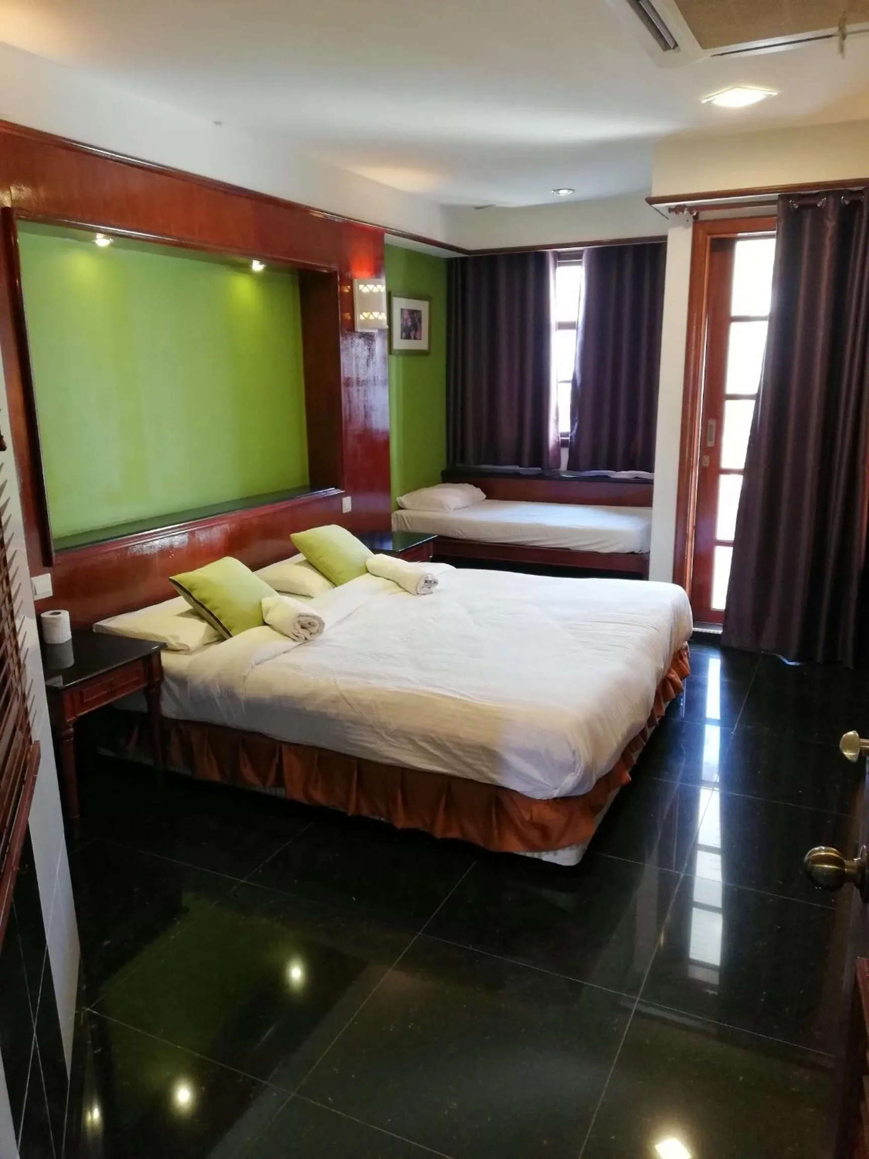 Bedroom, Bed in Wonderland Private Chalet at Port Dickson