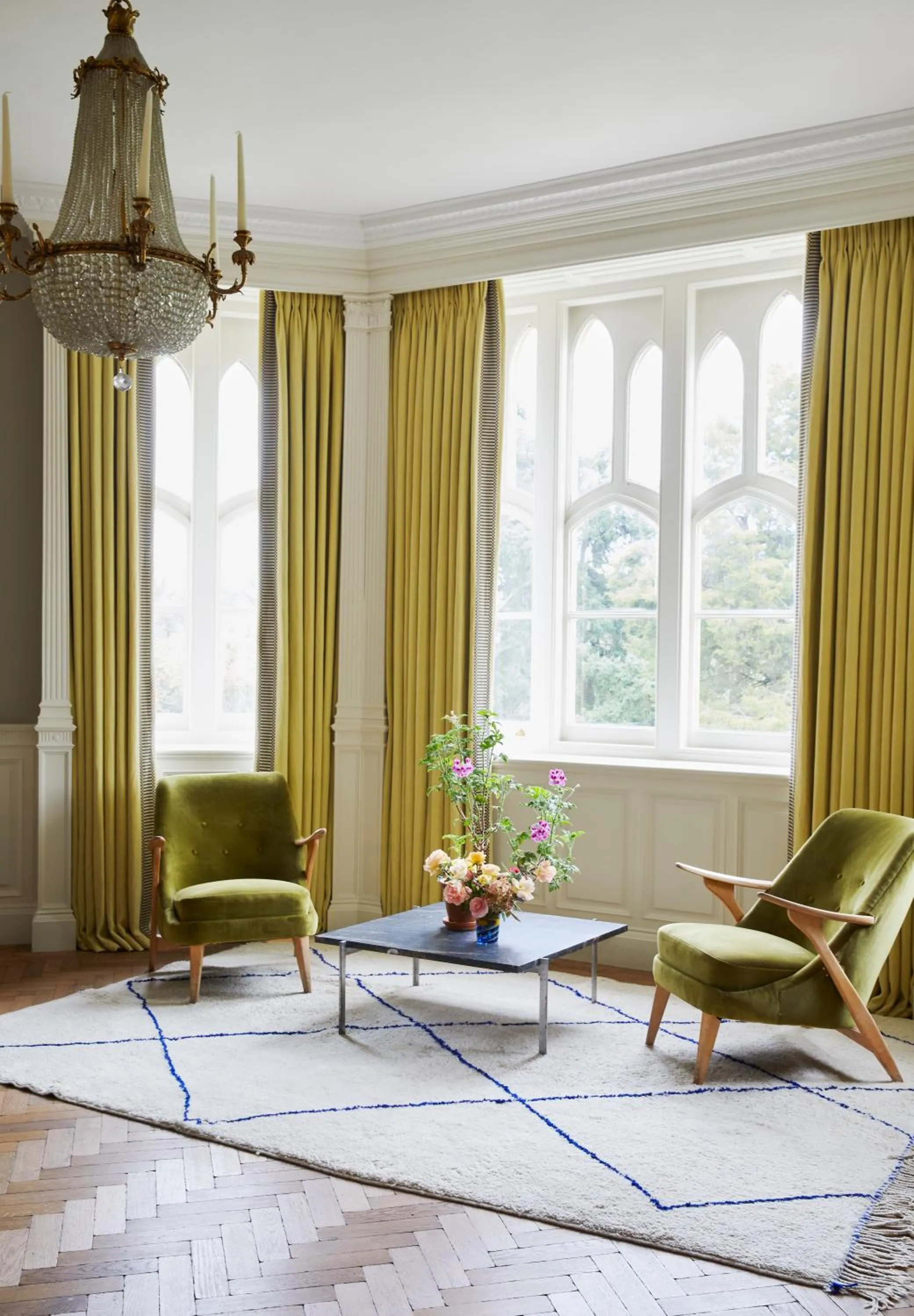 Seating area in Oakley Court