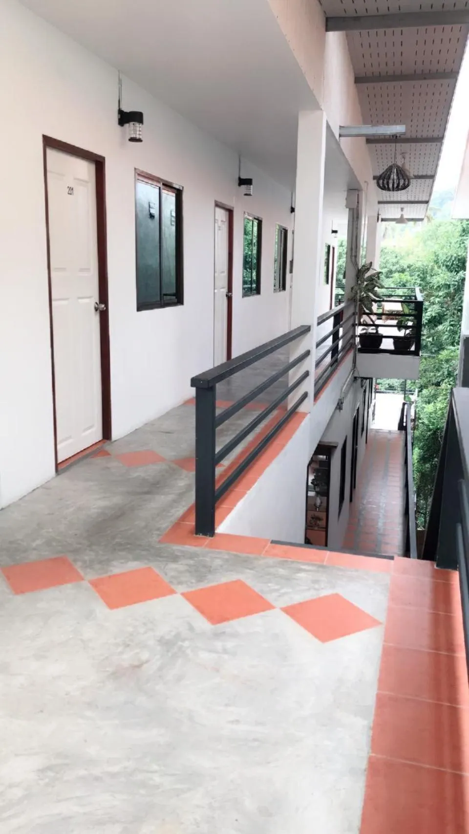 Balcony/Terrace in White Jail at Koh Tao Hostel