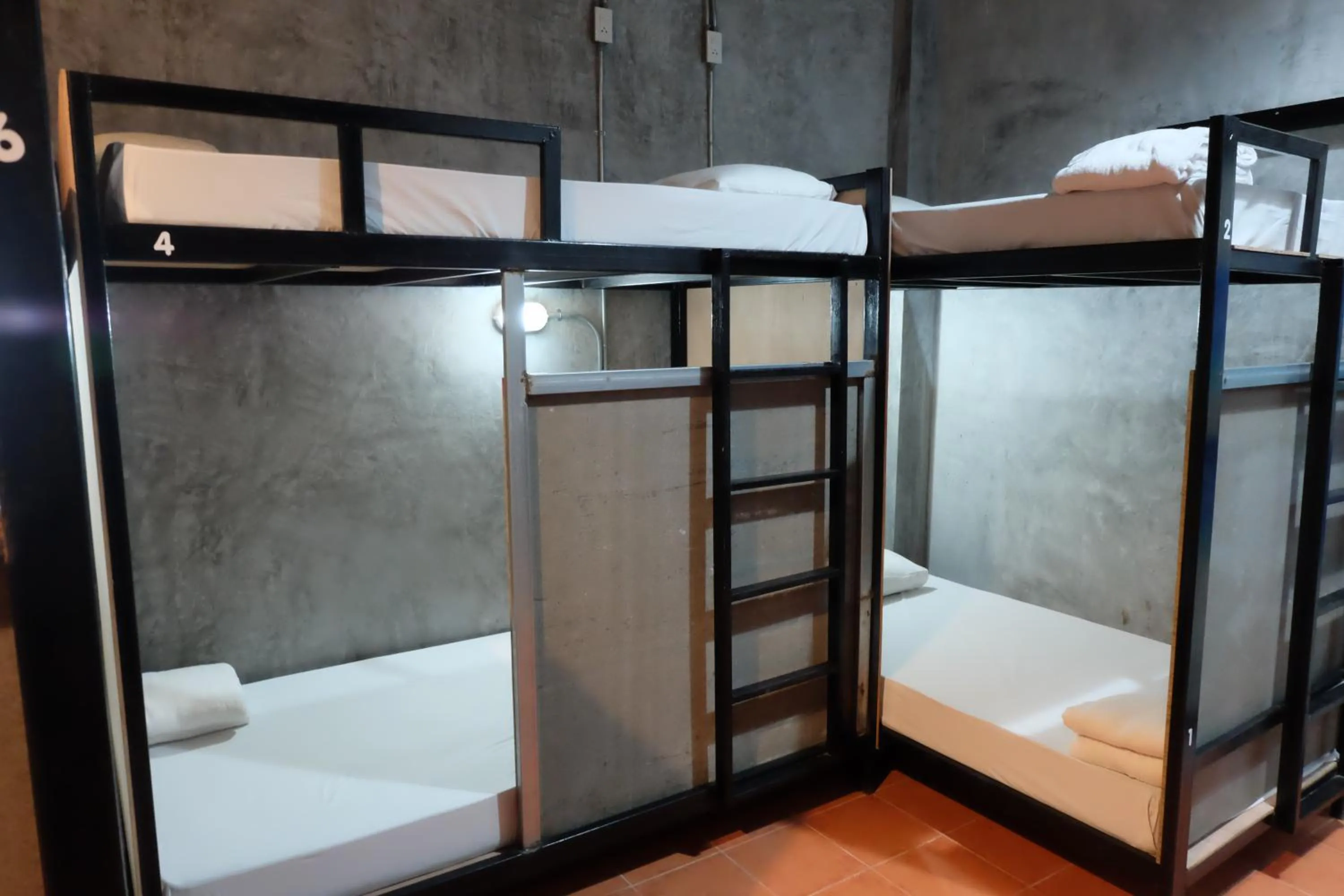 Bed in White Jail at Koh Tao Hostel