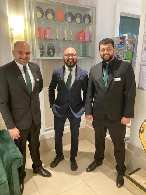 People in Astor Court Hotel