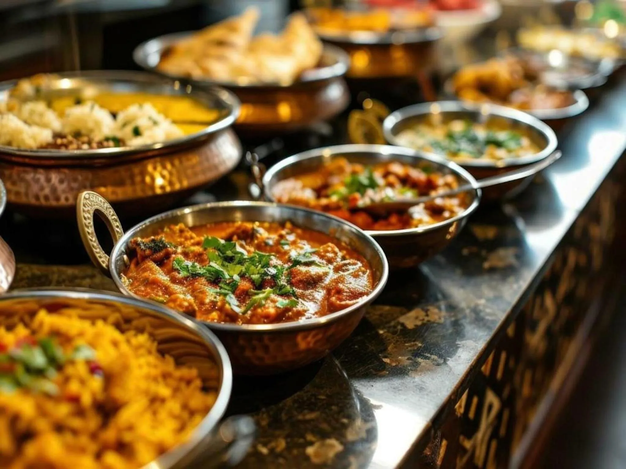 Buffet breakfast in Hotel Glow Inn Paharganj-3 Mins Walk From New Delhi Railway Station