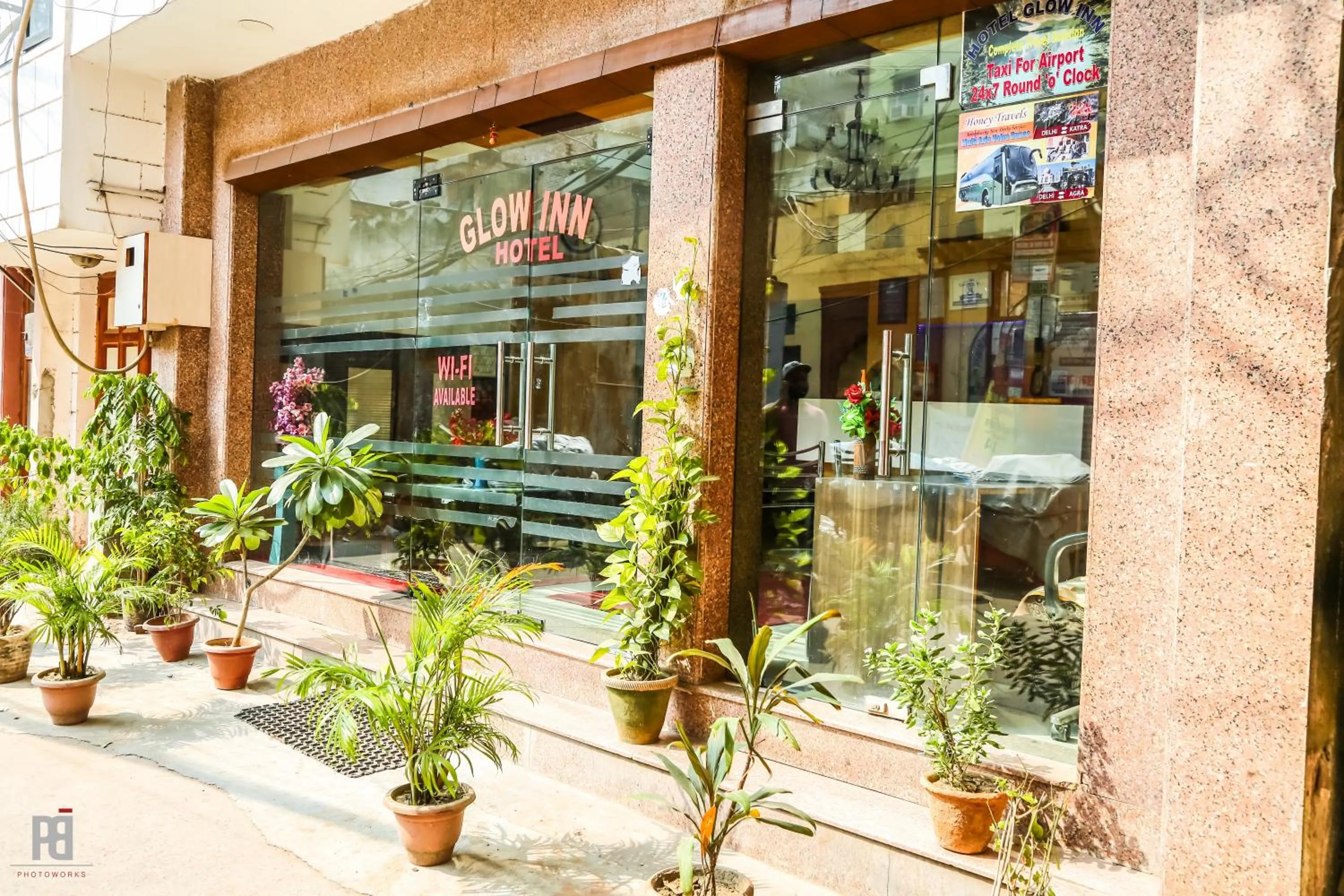 Facade/entrance in Hotel Glow Inn Paharganj-3 Mins Walk From New Delhi Railway Station
